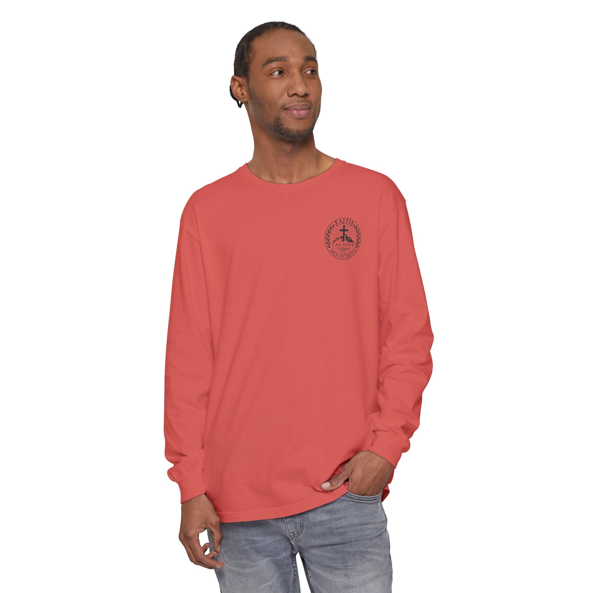 Faith Can Move Mountains Long Sleeve Tee