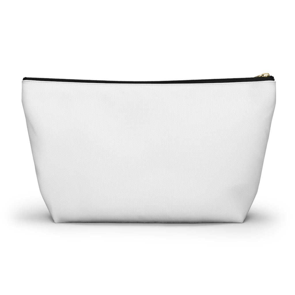 Mommin' Accessory Pouch — Floral Pattern T‑Bottom Makeup Bag