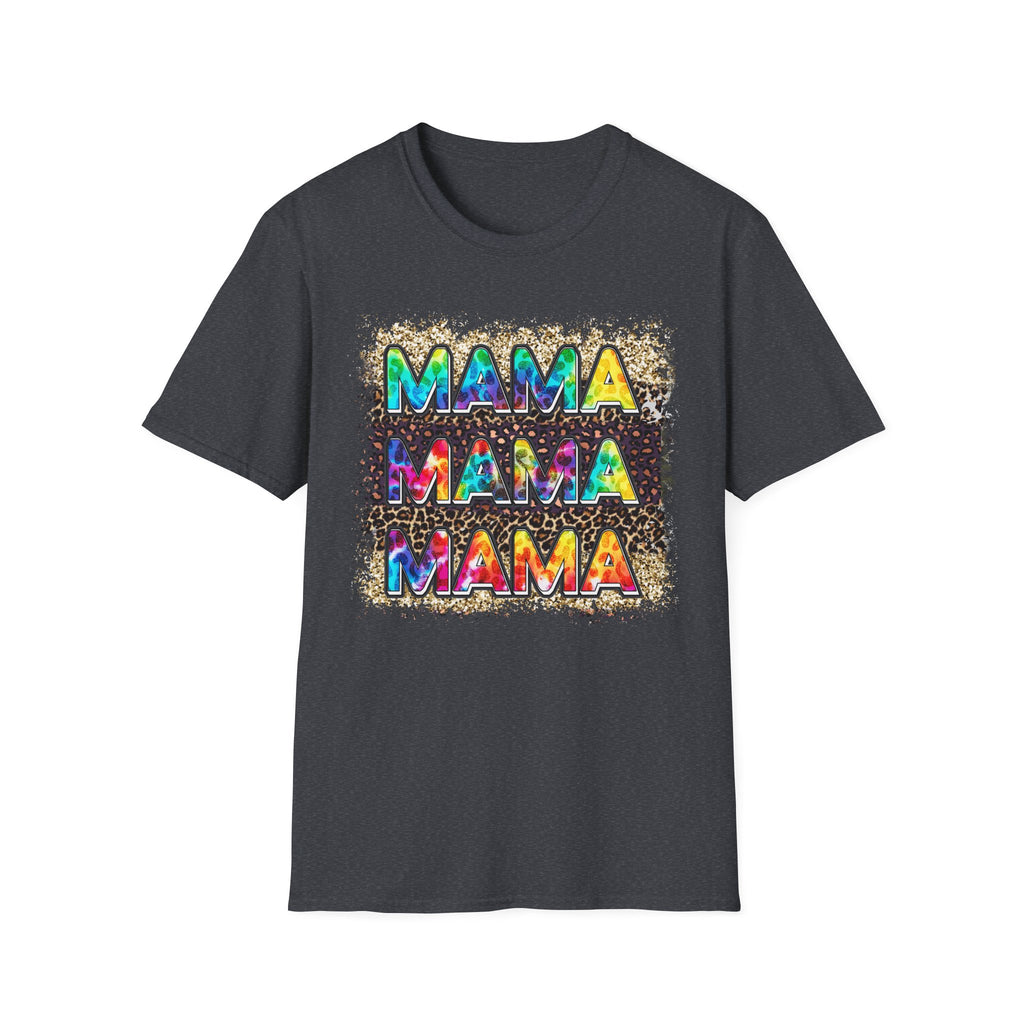 Mama Tie-Dye Graphic T-Shirt — Colorful Retro Tee for Moms