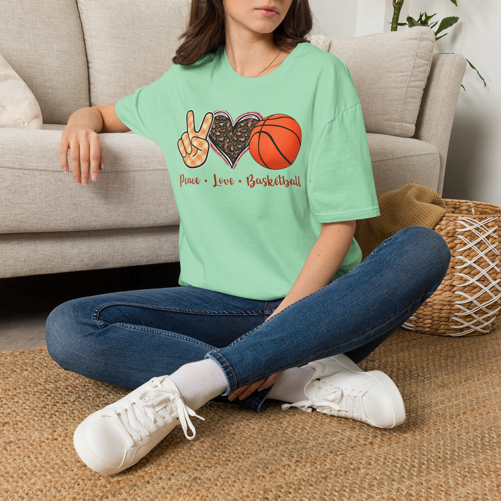 Peace Love Basketball T-Shirt