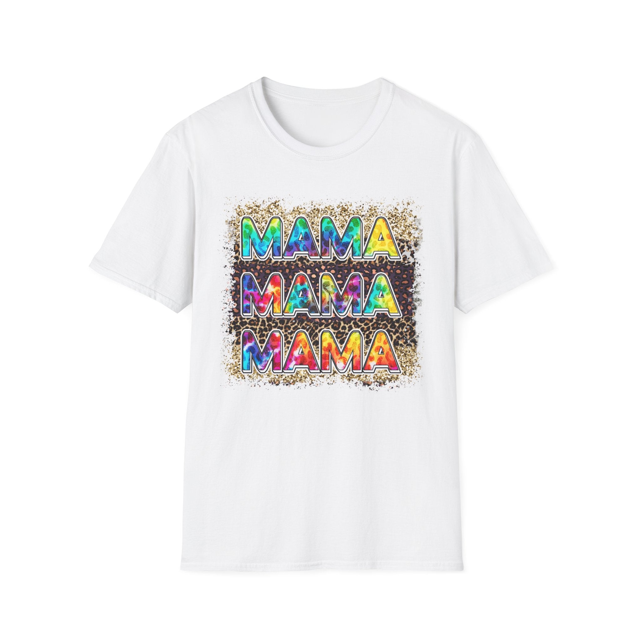 Mama Tie-Dye Graphic T-Shirt — Colorful Retro Tee for Moms