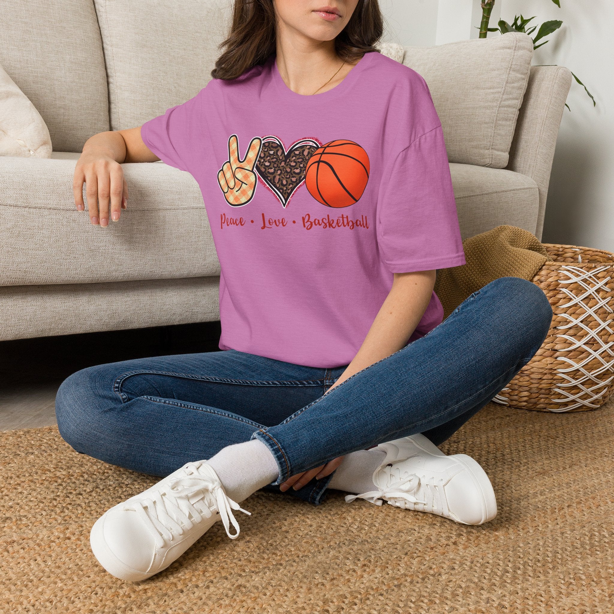 Peace Love Basketball T-Shirt