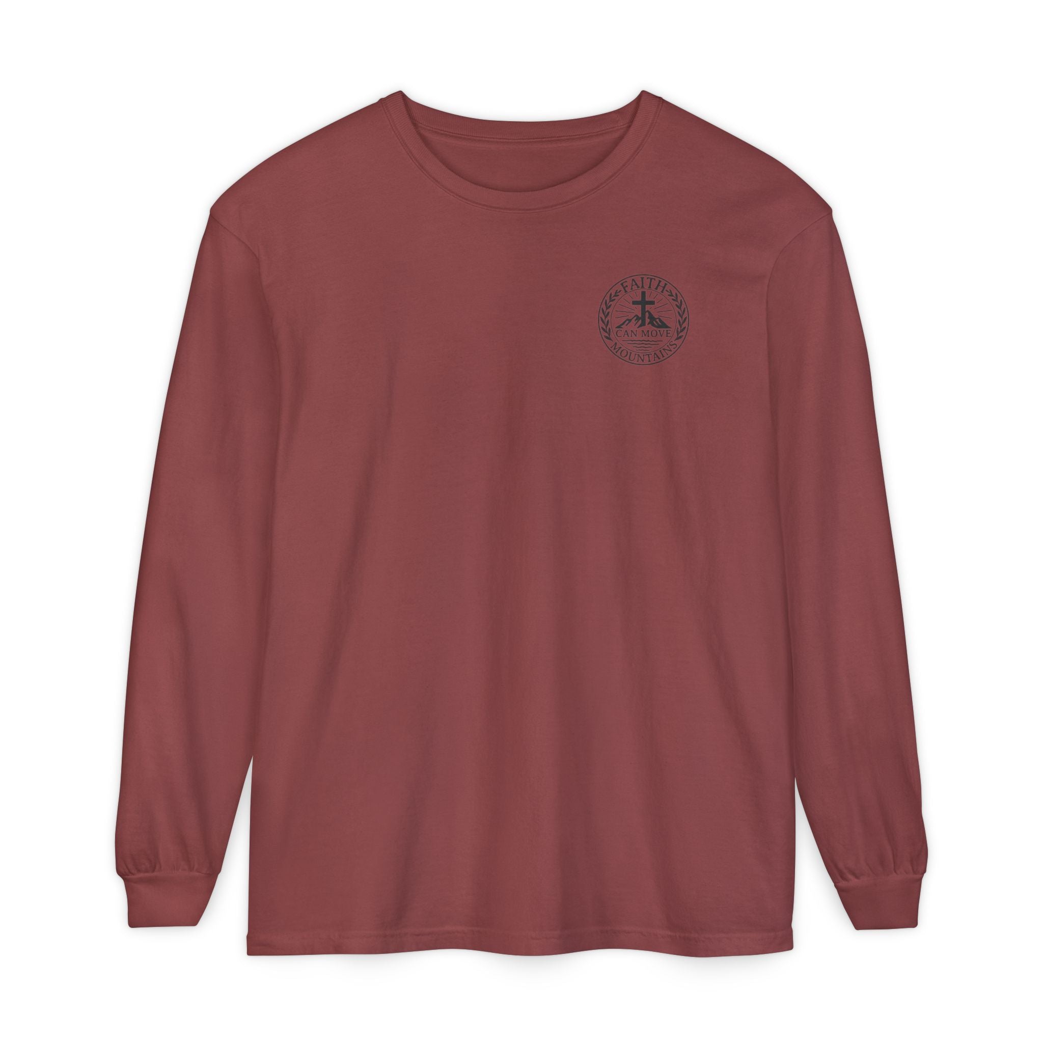 Faith Can Move Mountains Long Sleeve Tee