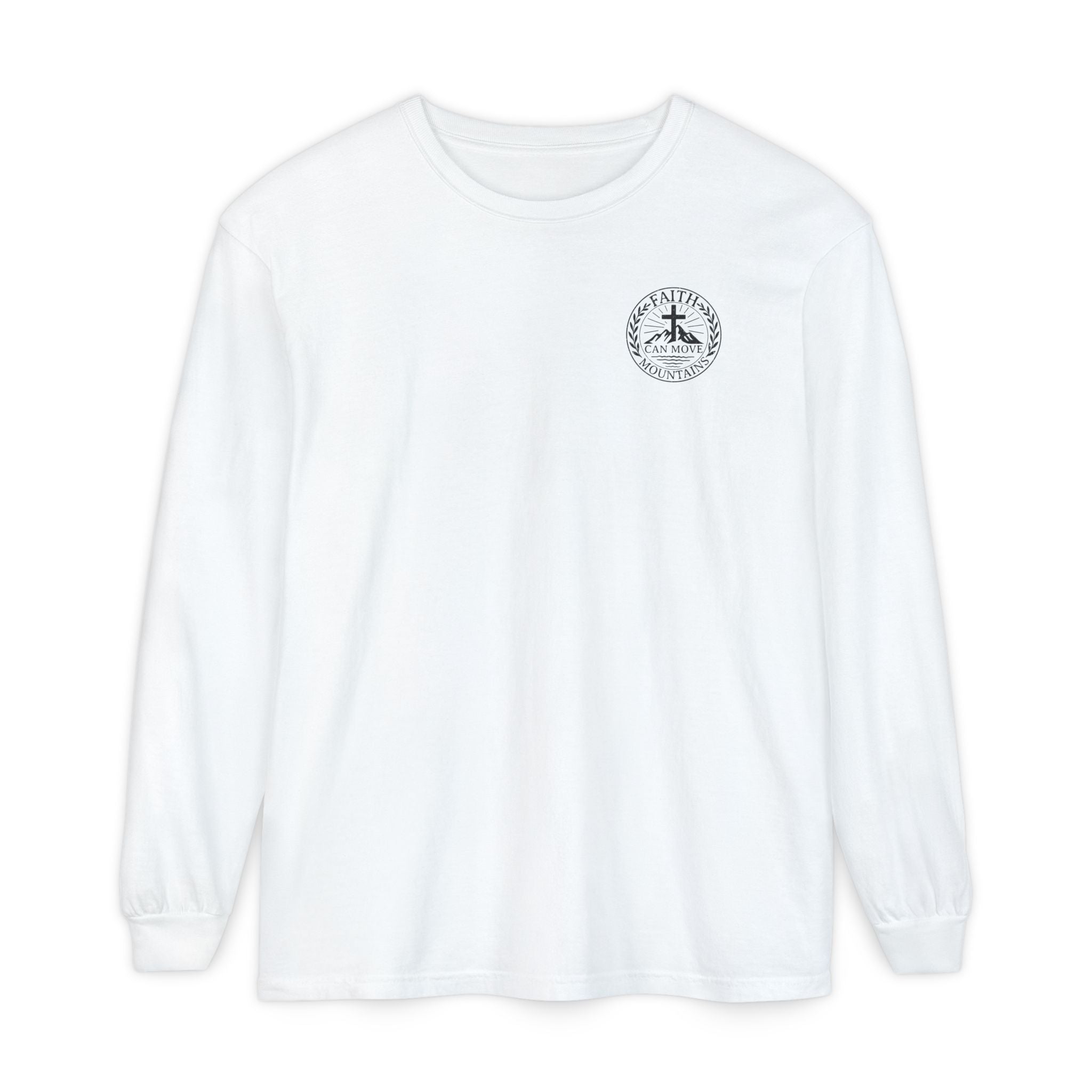 Faith Can Move Mountains Long Sleeve Tee