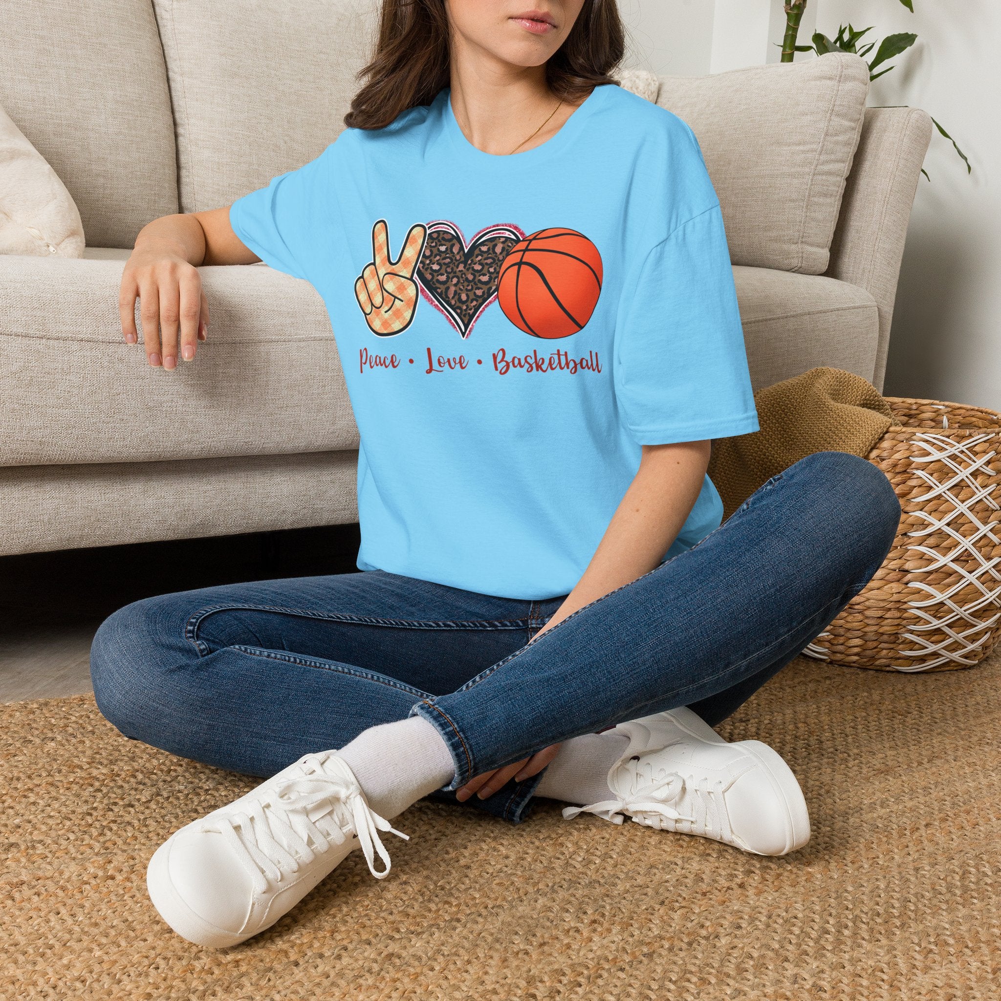 Peace Love Basketball T-Shirt