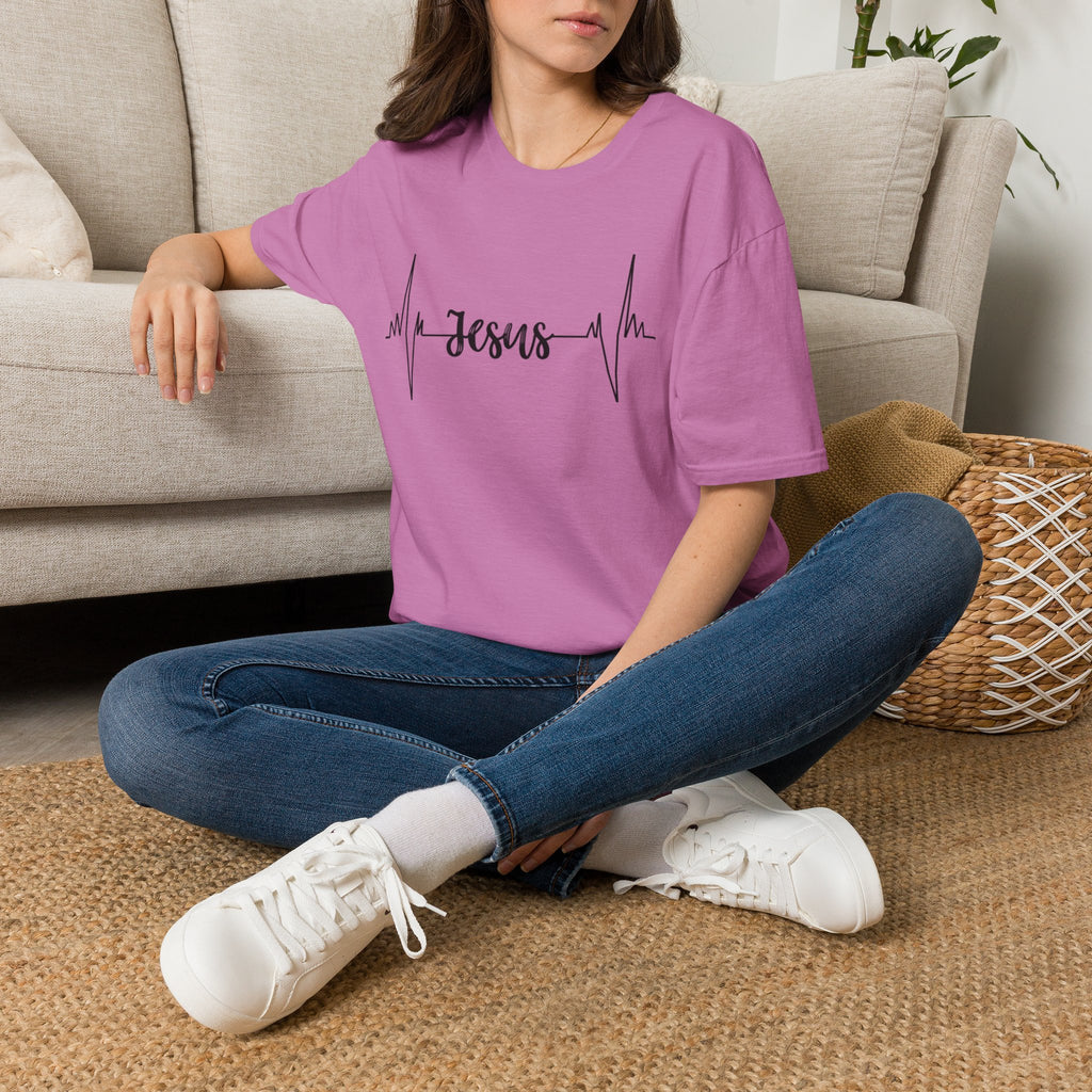 Jesus Heartbeat T-Shirt — Christian Faith Graphic Tee