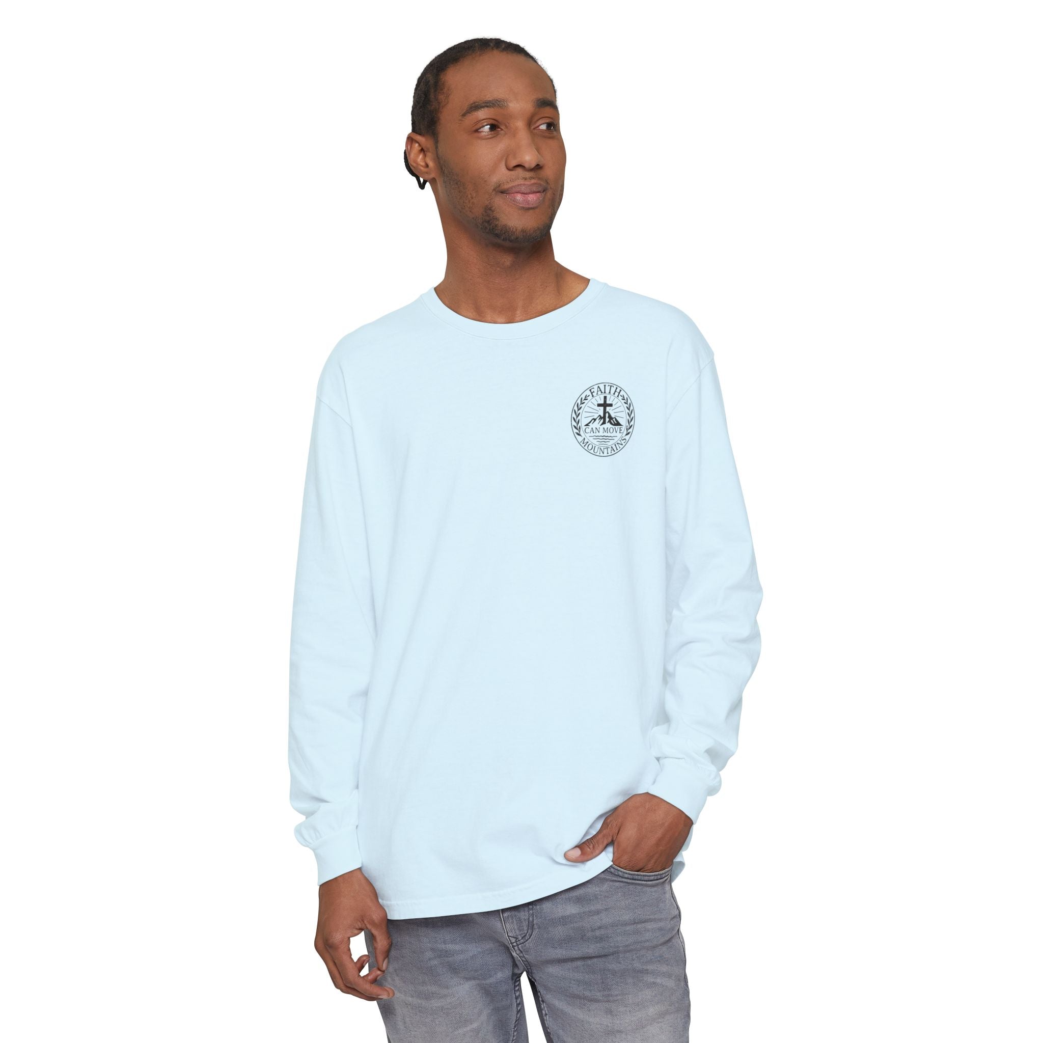 Faith Can Move Mountains Long Sleeve Tee