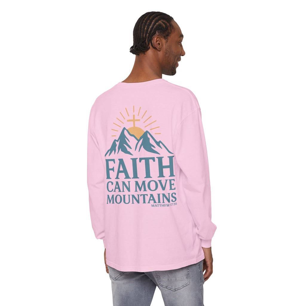 Faith Can Move Mountains Long Sleeve Tee