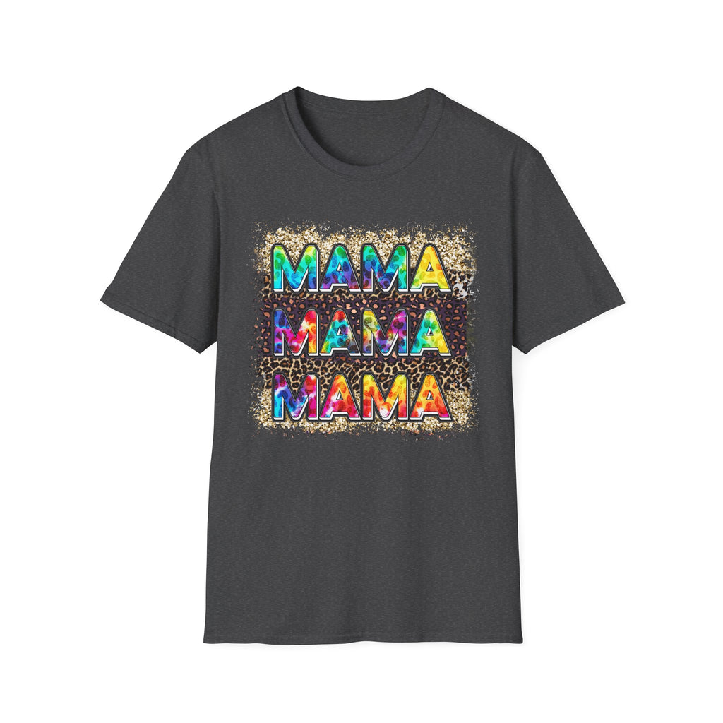 Mama Tie-Dye Graphic T-Shirt — Colorful Retro Tee for Moms