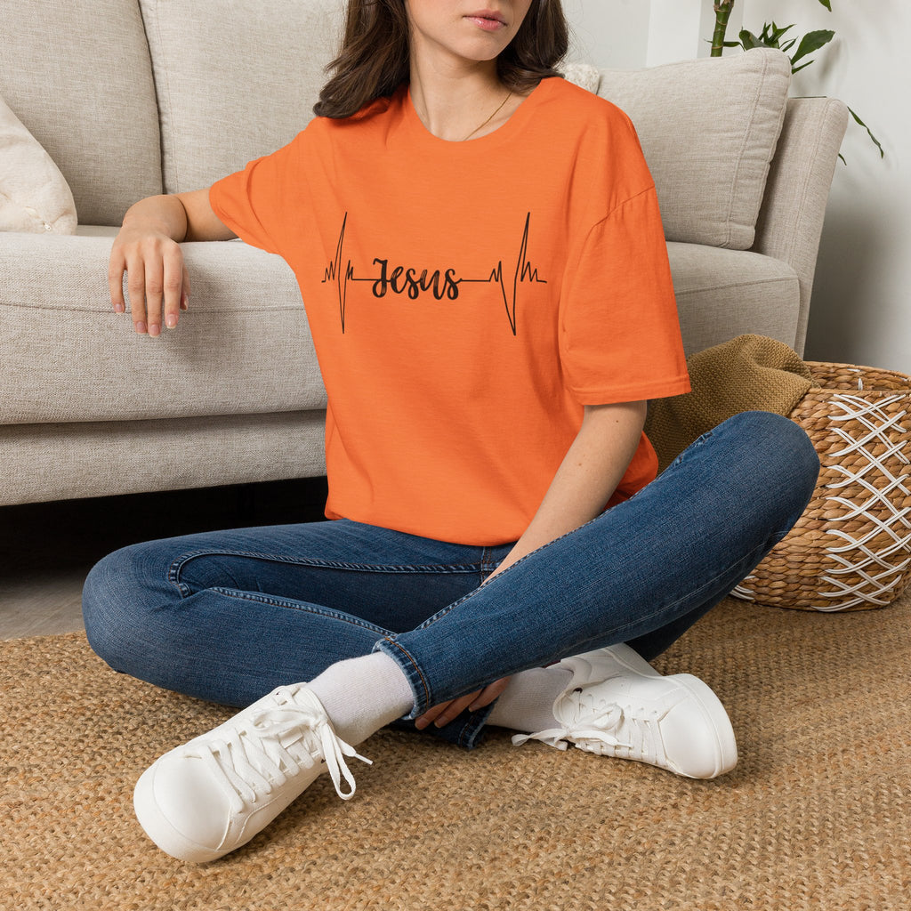 Jesus Heartbeat T-Shirt — Christian Faith Graphic Tee
