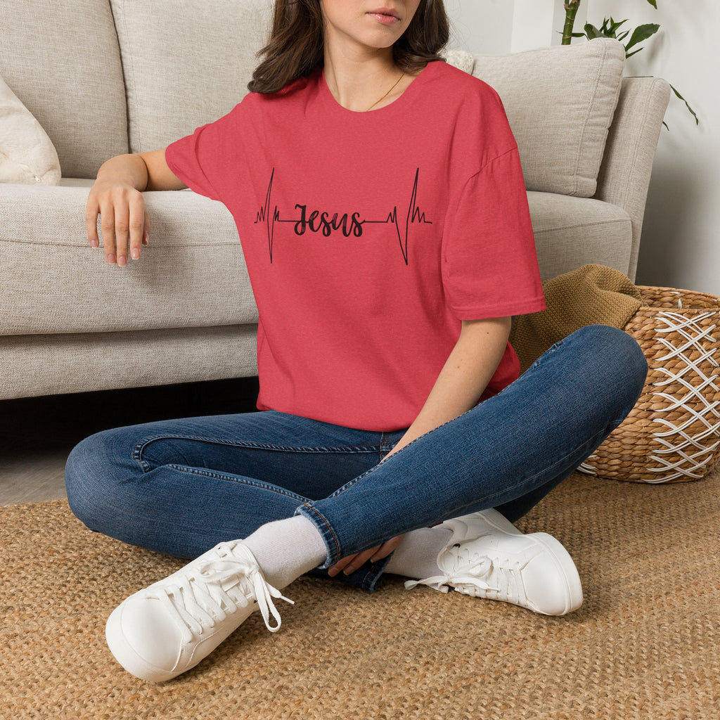 Jesus Heartbeat T-Shirt — Christian Faith Graphic Tee