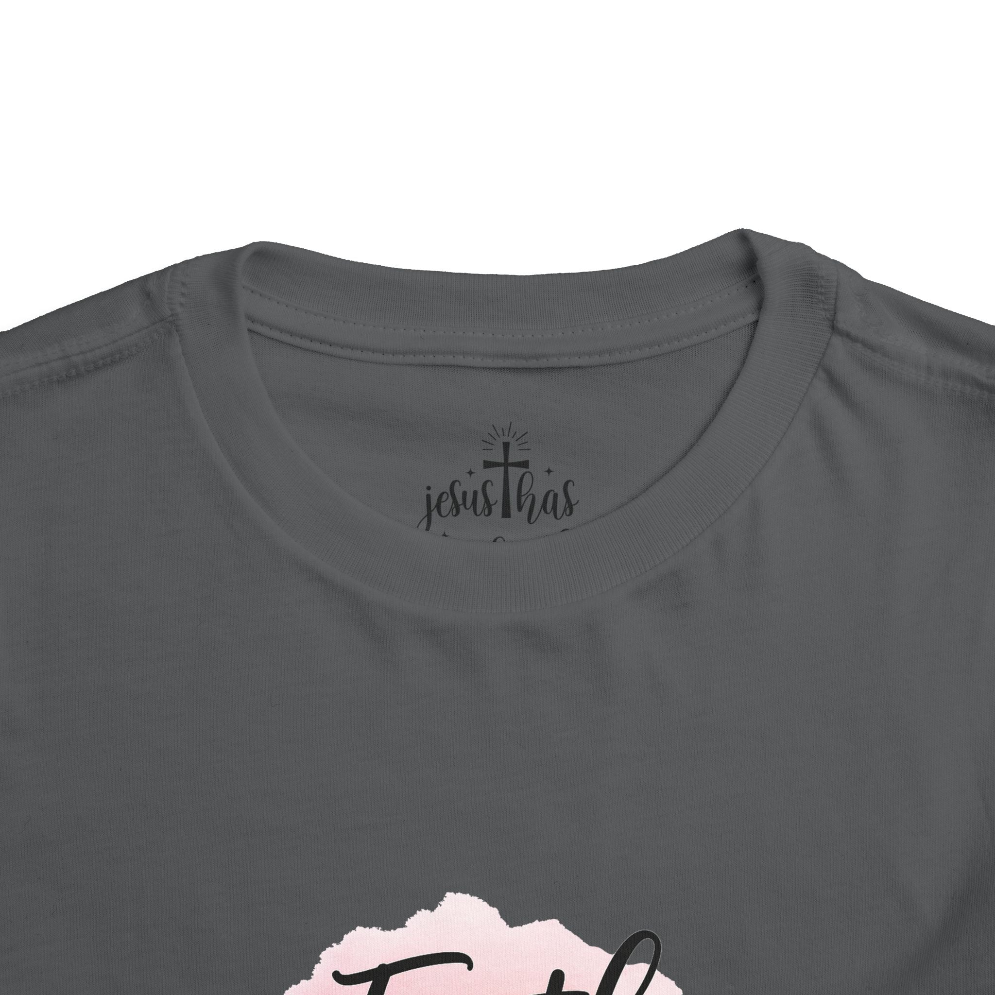 Faith Over Fear Toddler Tee — Pastel Watercolor Inspirational Kids Shirt