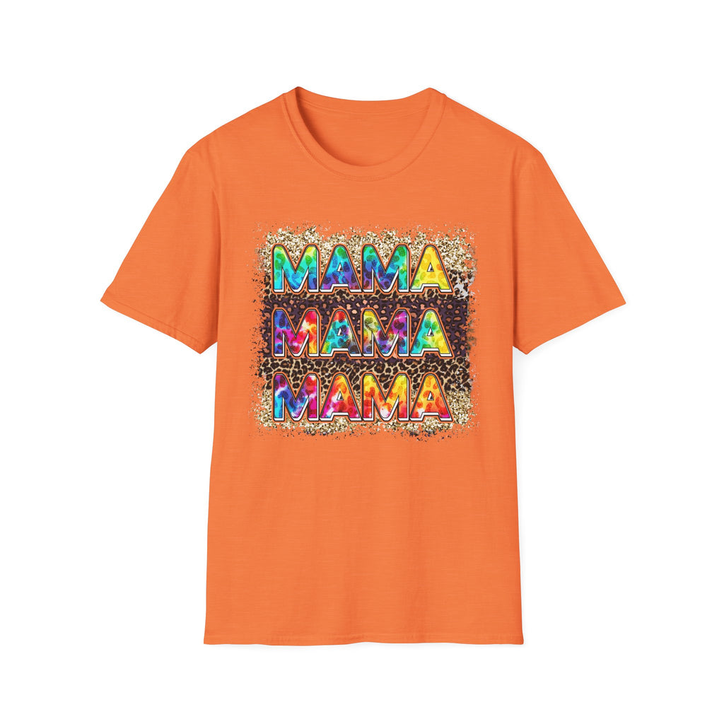 Mama Tie-Dye Graphic T-Shirt — Colorful Retro Tee for Moms