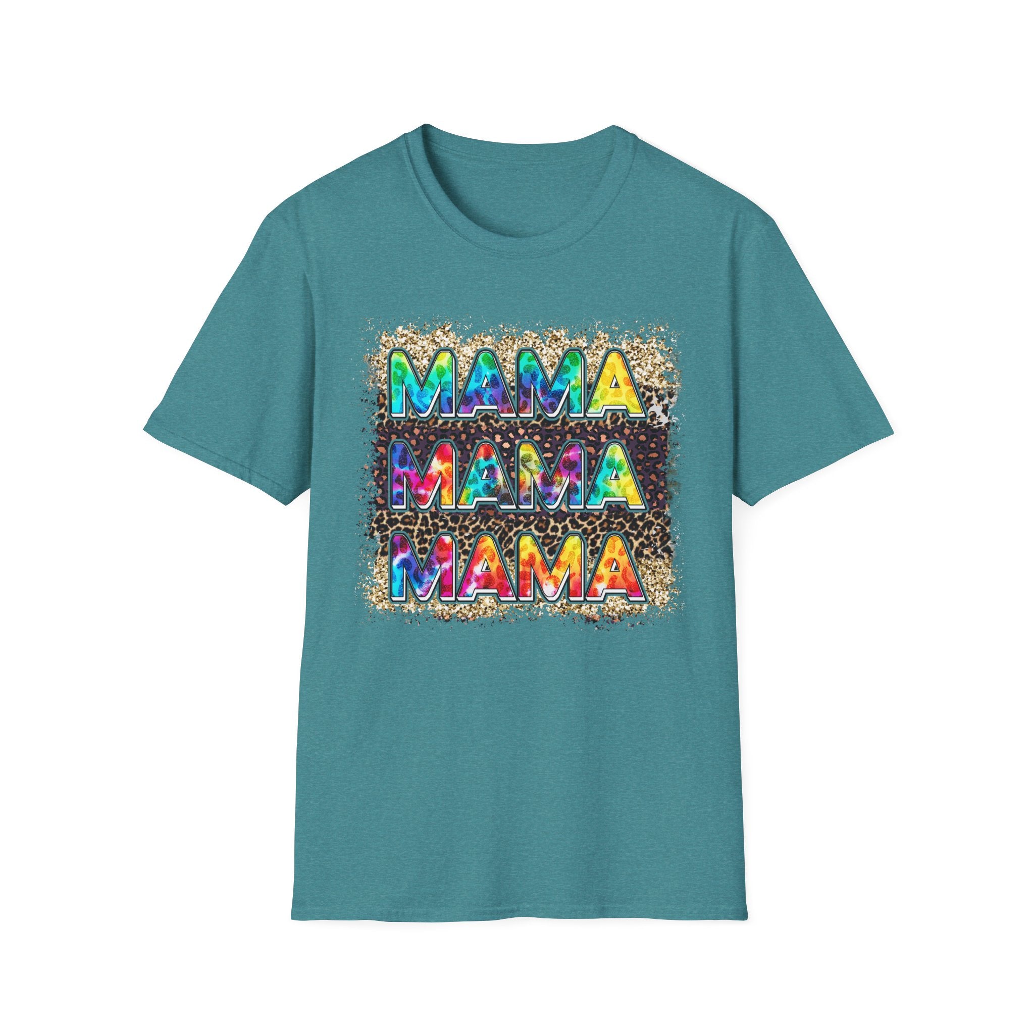 Mama Tie-Dye Graphic T-Shirt — Colorful Retro Tee for Moms