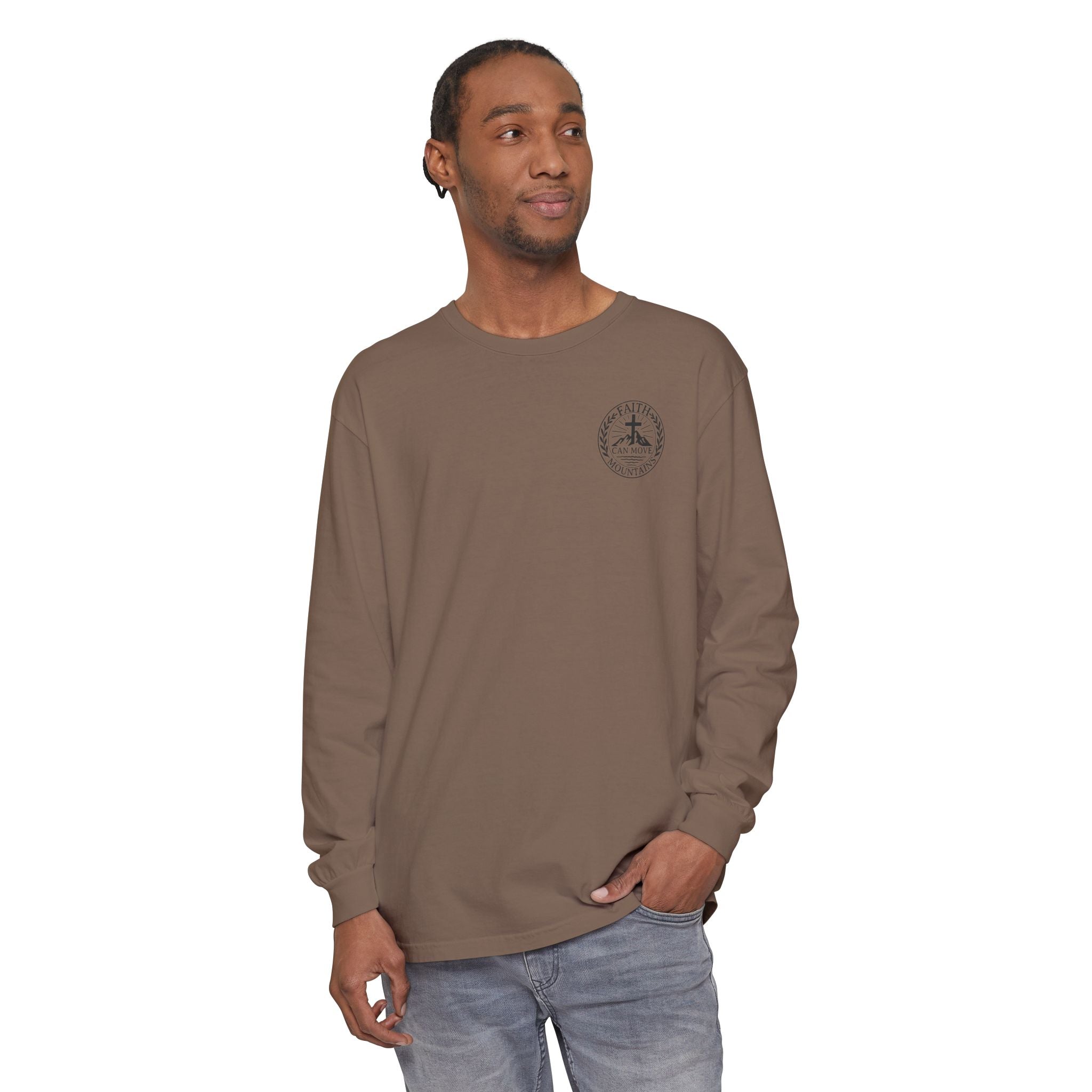 Faith Can Move Mountains Long Sleeve Tee