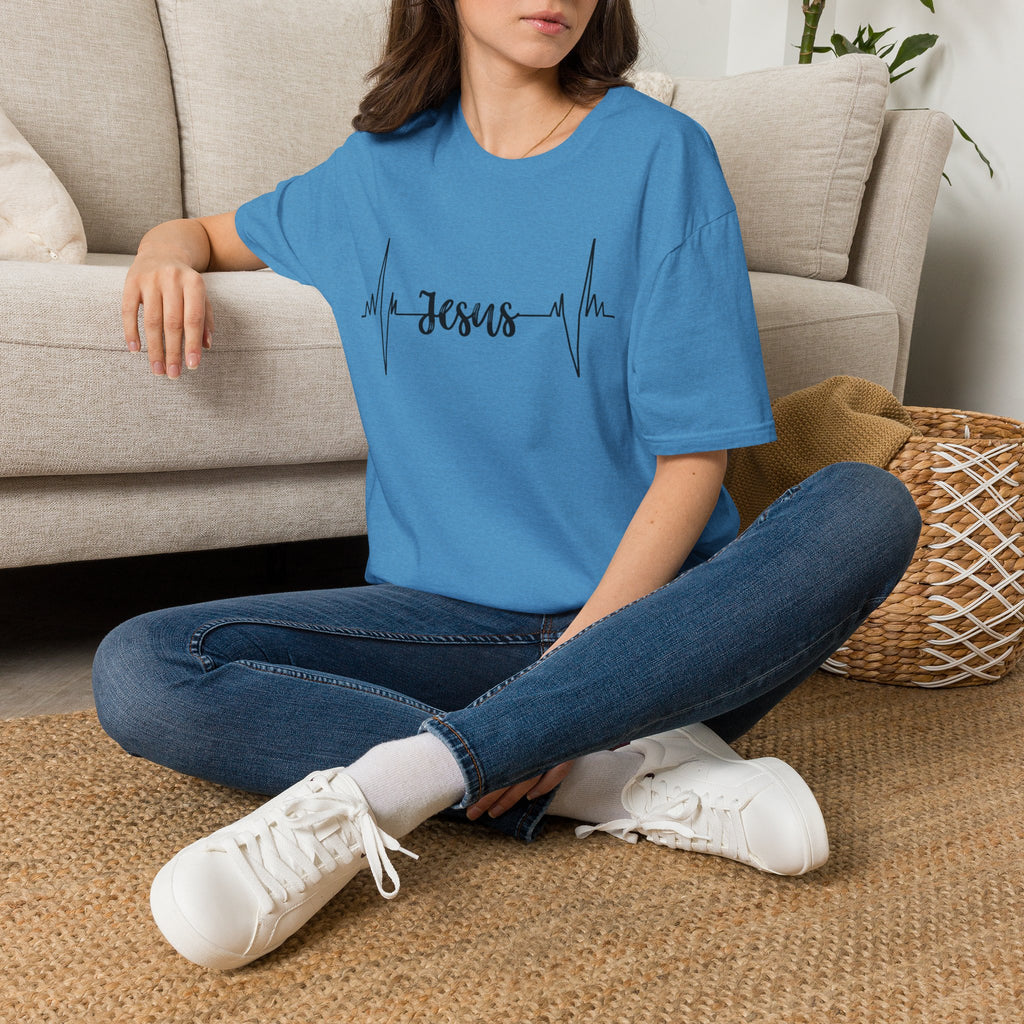 Jesus Heartbeat T-Shirt — Christian Faith Graphic Tee