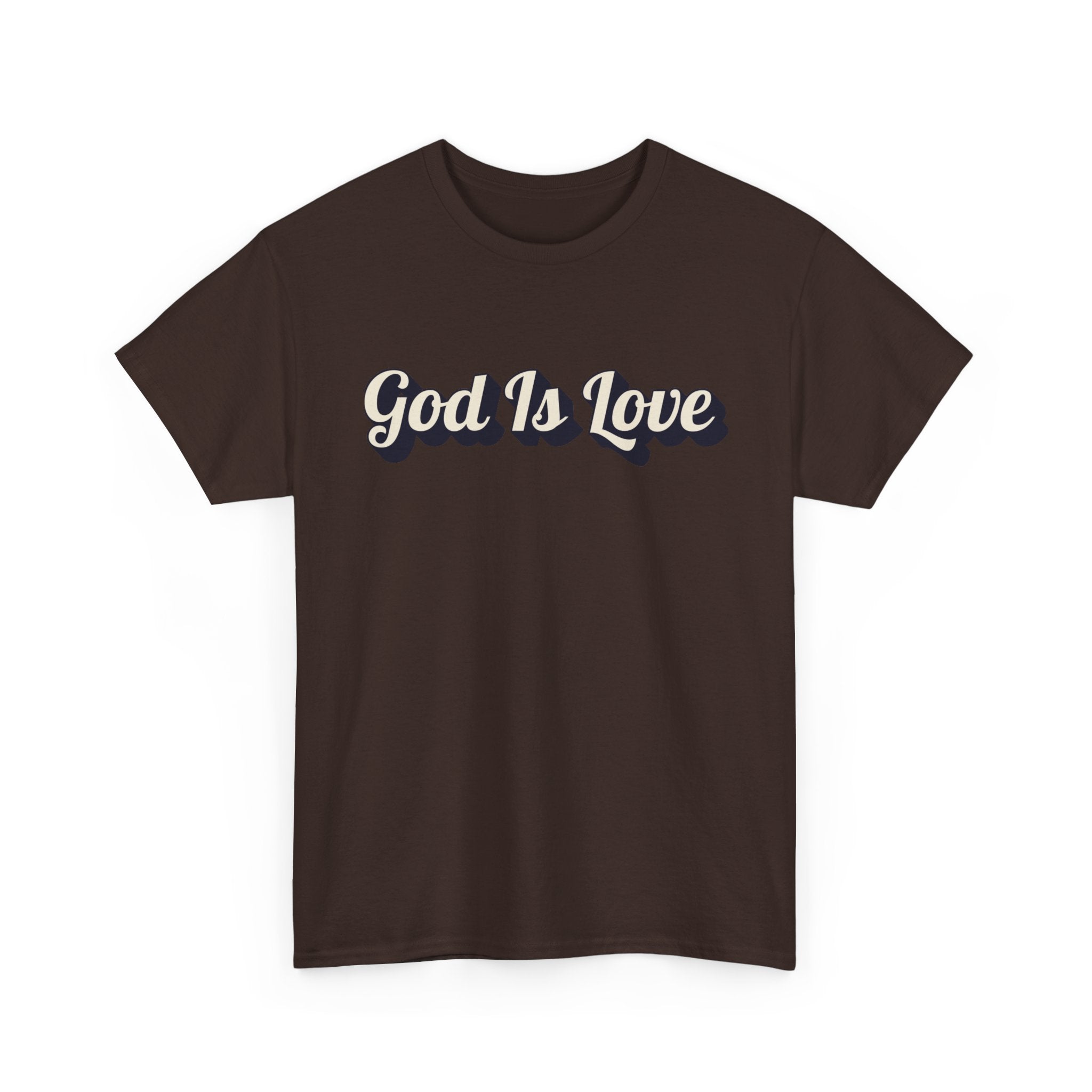 God Is Love T-Shirt — Retro Script Christian Tee
