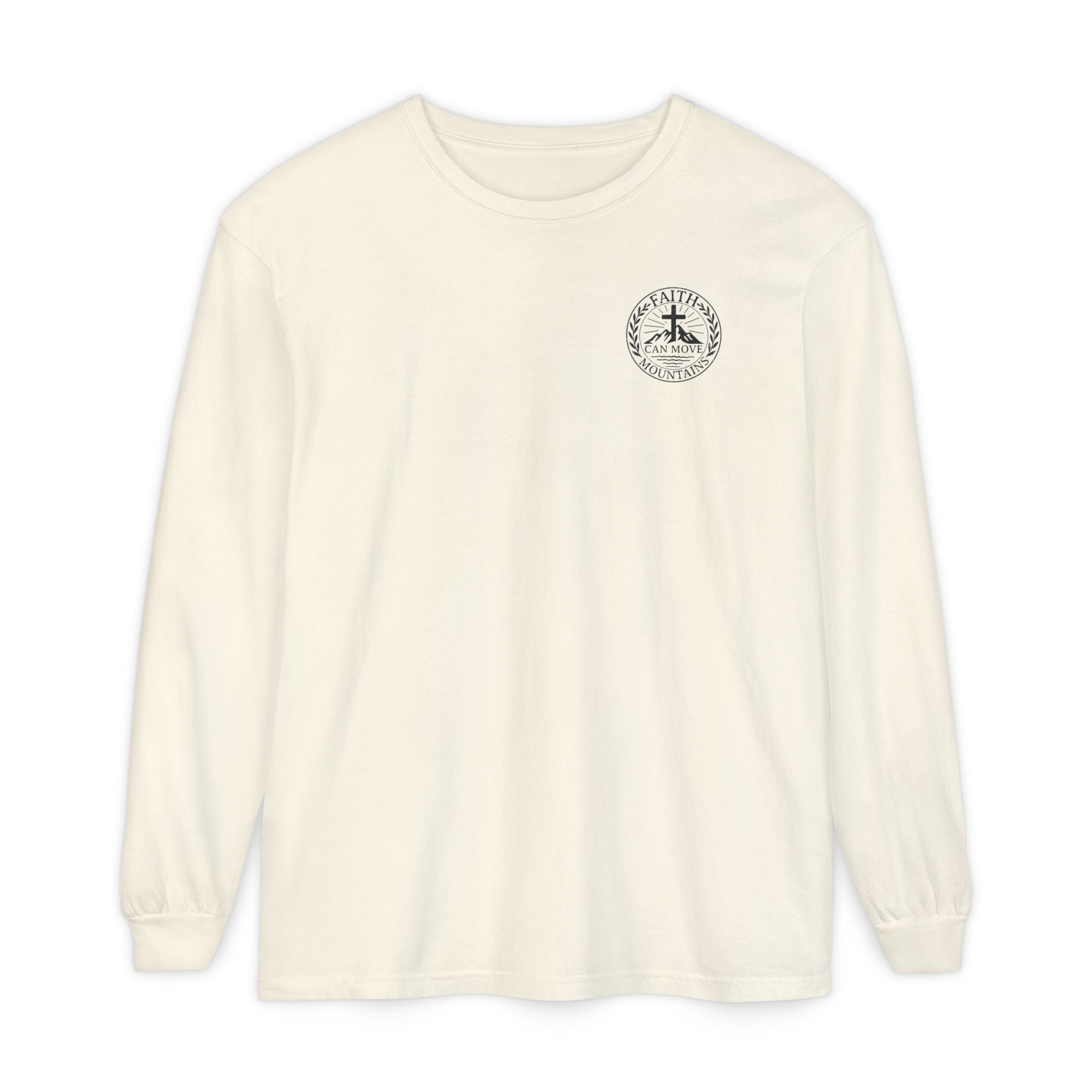 Faith Can Move Mountains Long Sleeve Tee