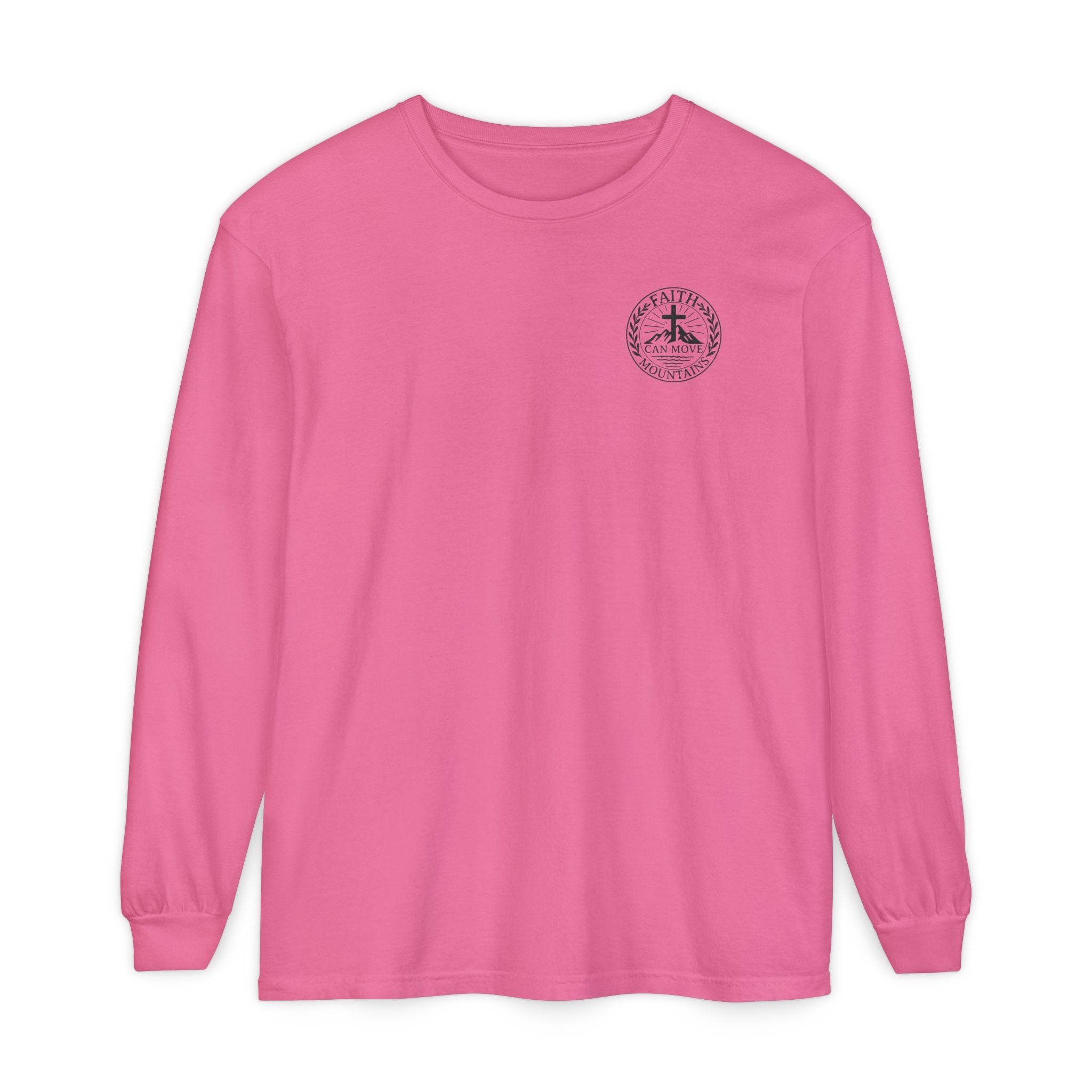 Faith Can Move Mountains Long Sleeve Tee