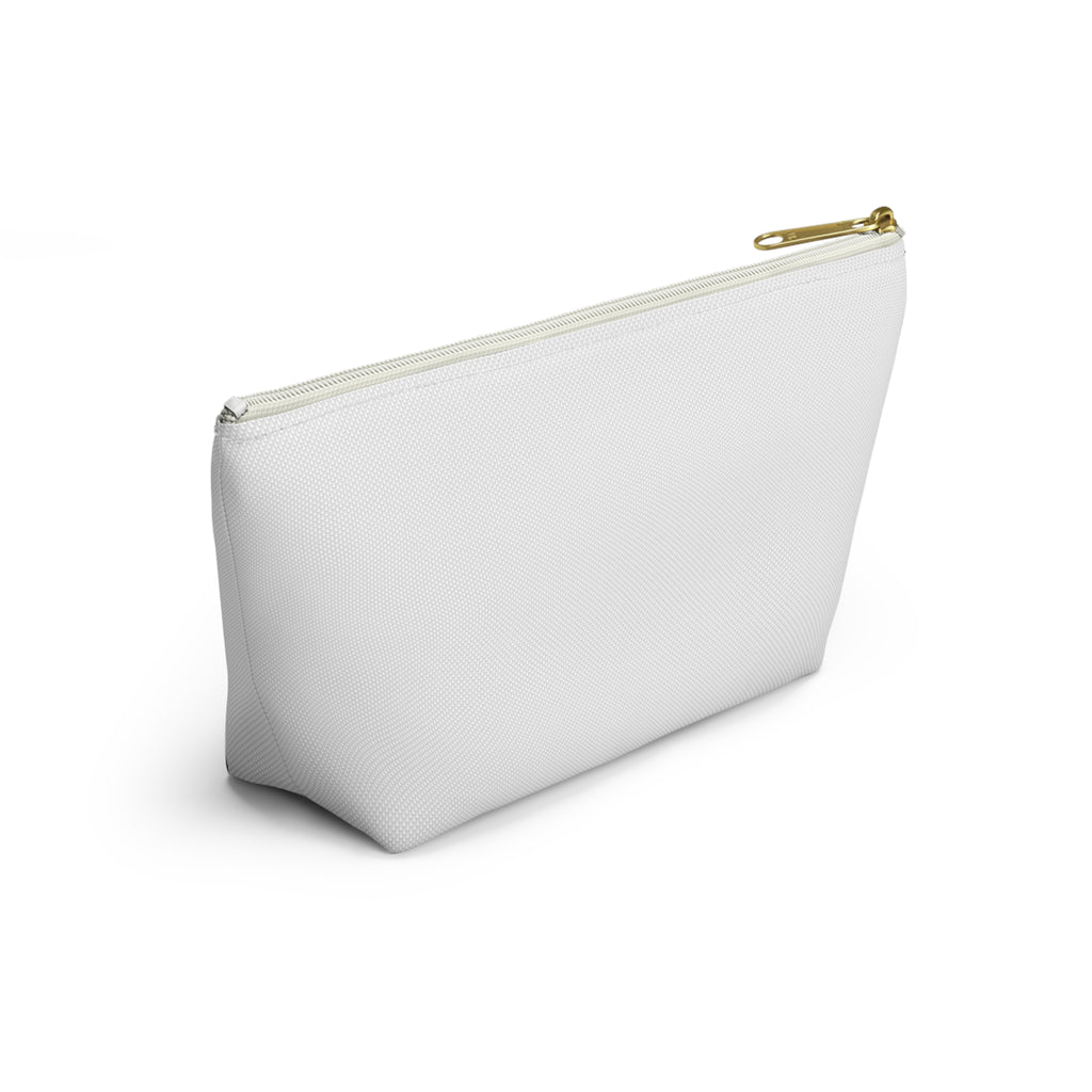 Mommin' Accessory Pouch — Floral Pattern T‑Bottom Makeup Bag