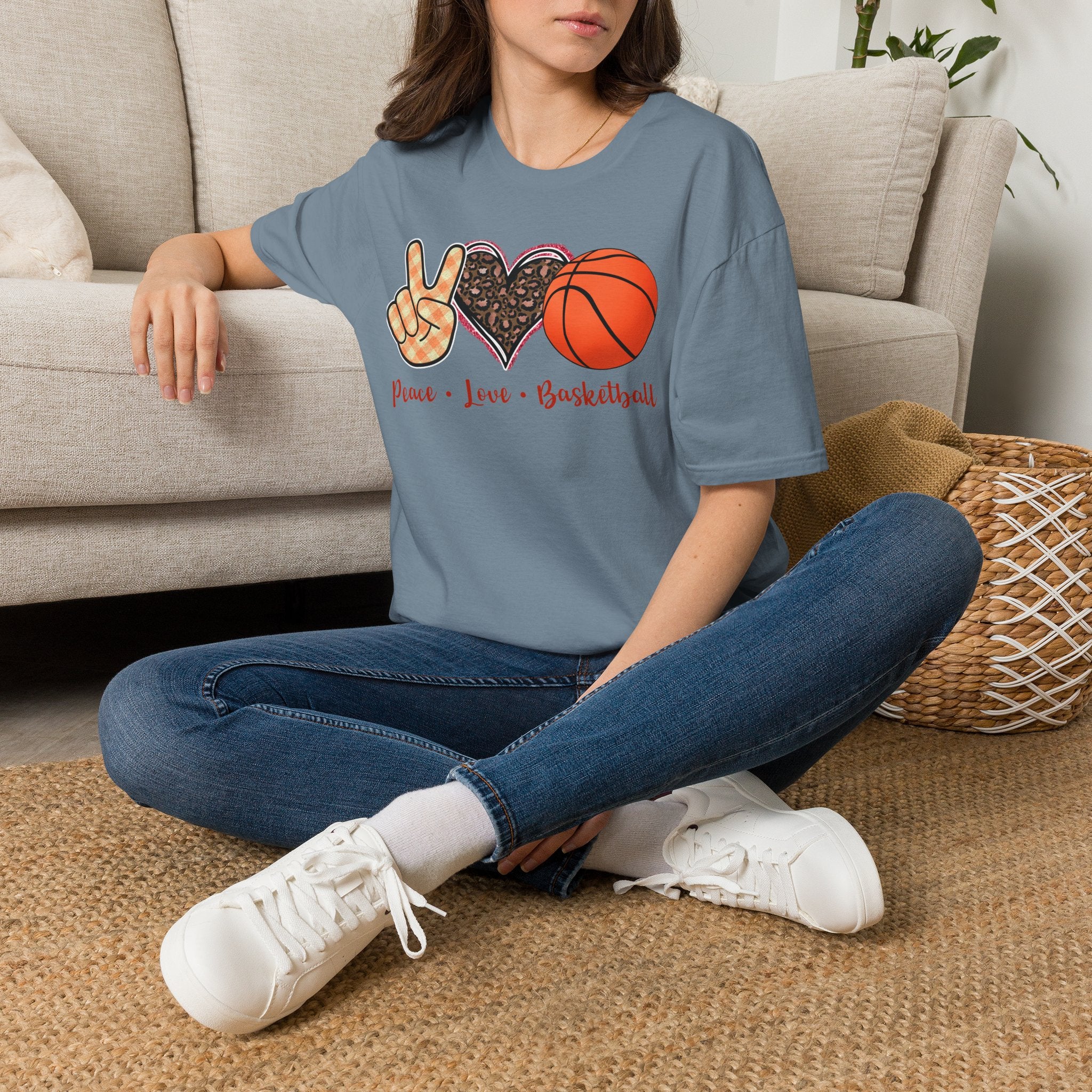 Peace Love Basketball T-Shirt