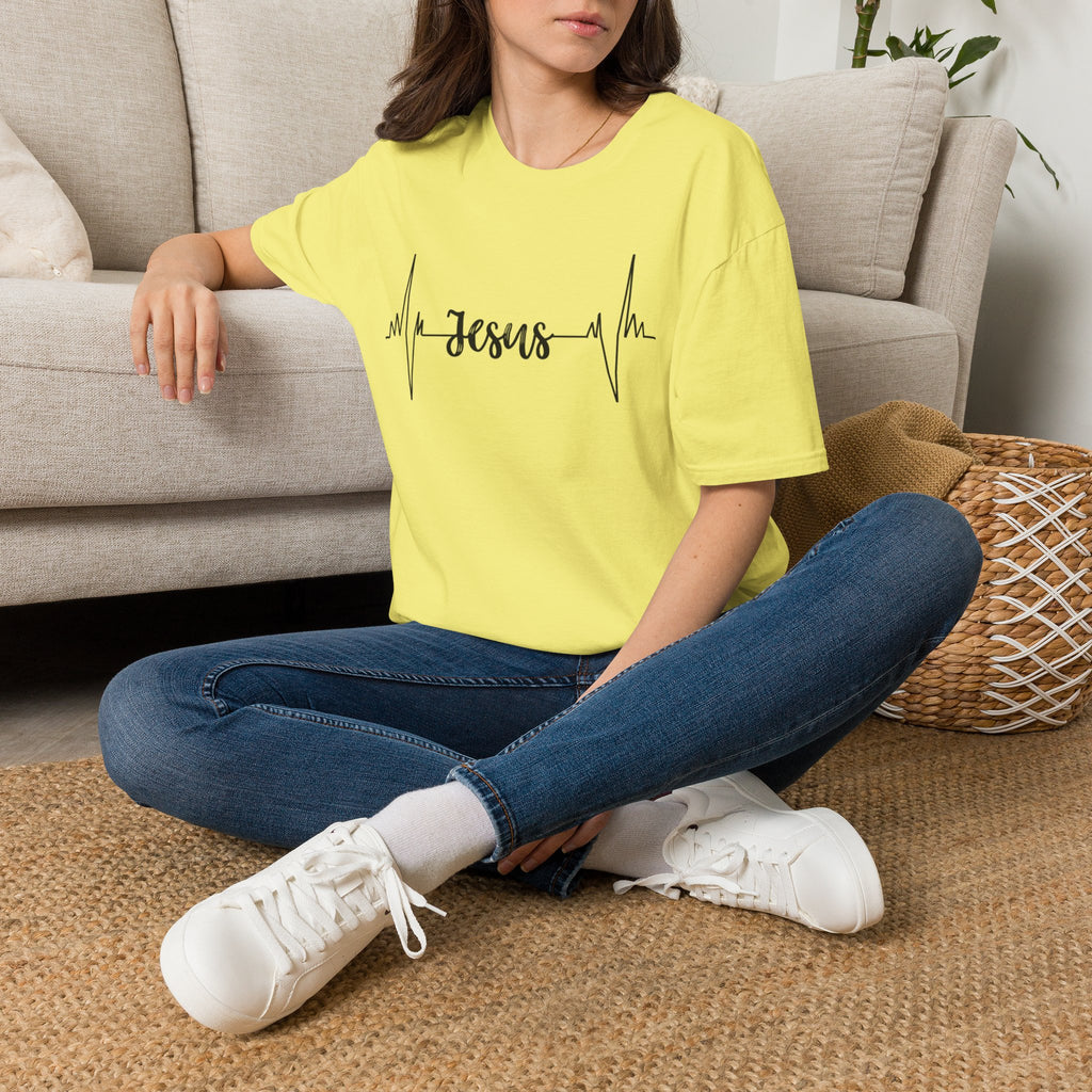Jesus Heartbeat T-Shirt — Christian Faith Graphic Tee
