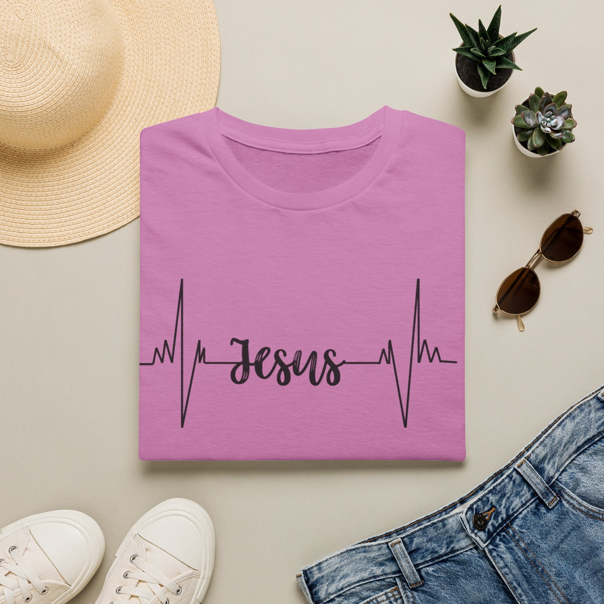 Jesus Heartbeat T-Shirt — Christian Faith Graphic Tee