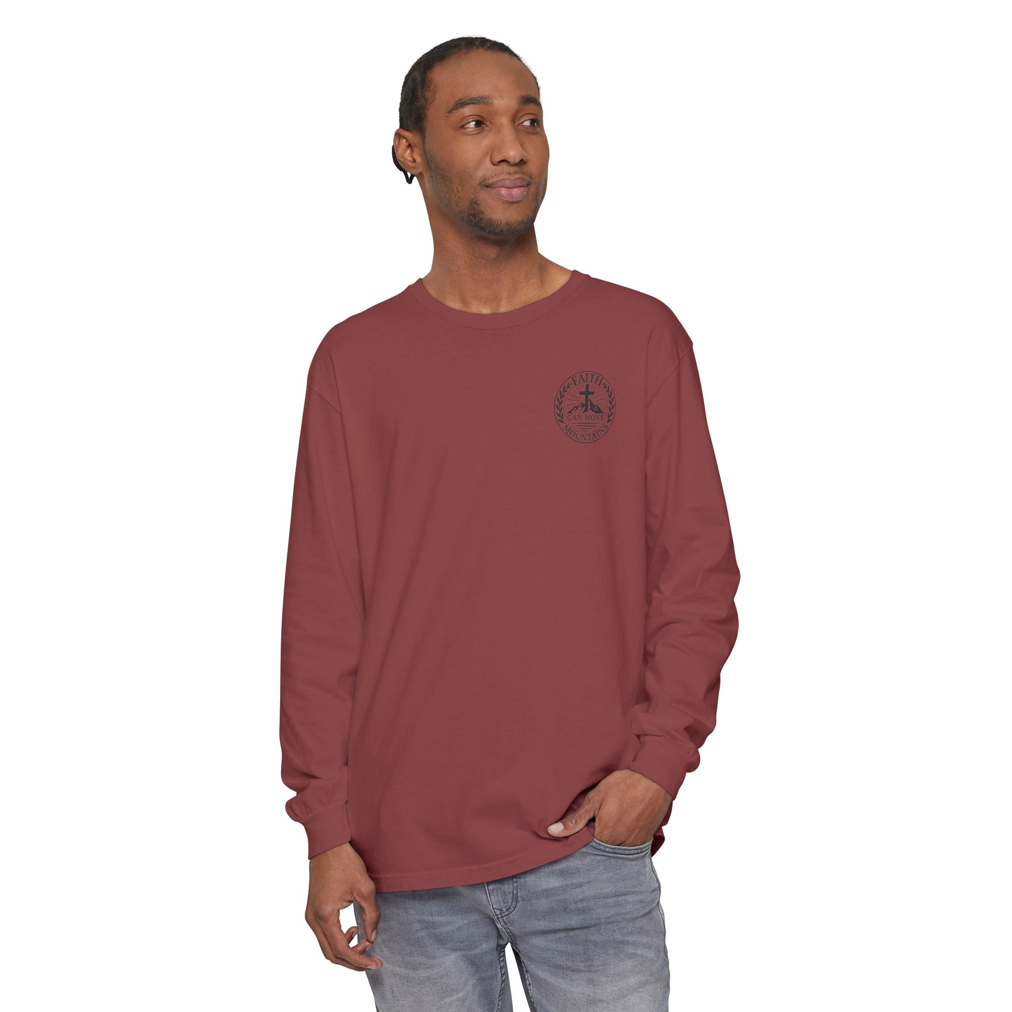 Faith Can Move Mountains Long Sleeve Tee
