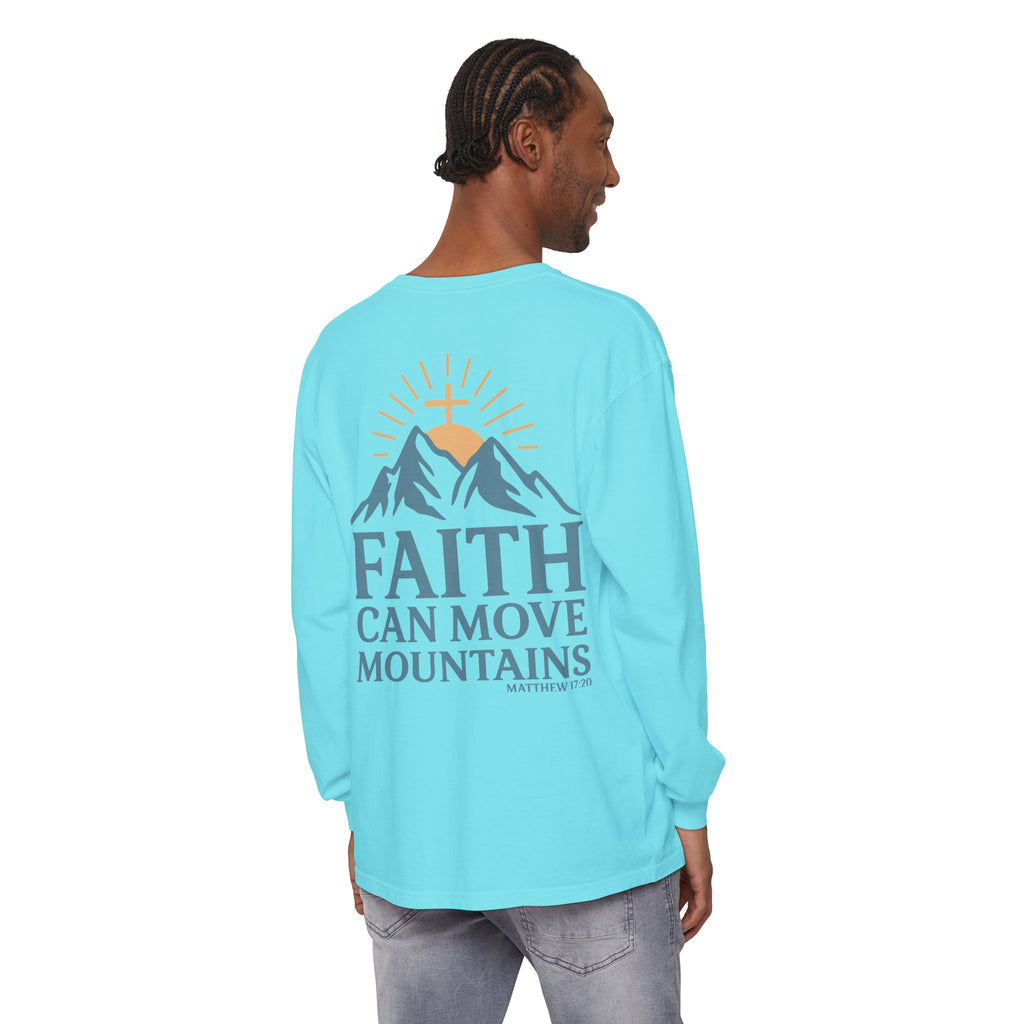 Faith Can Move Mountains Long Sleeve Tee