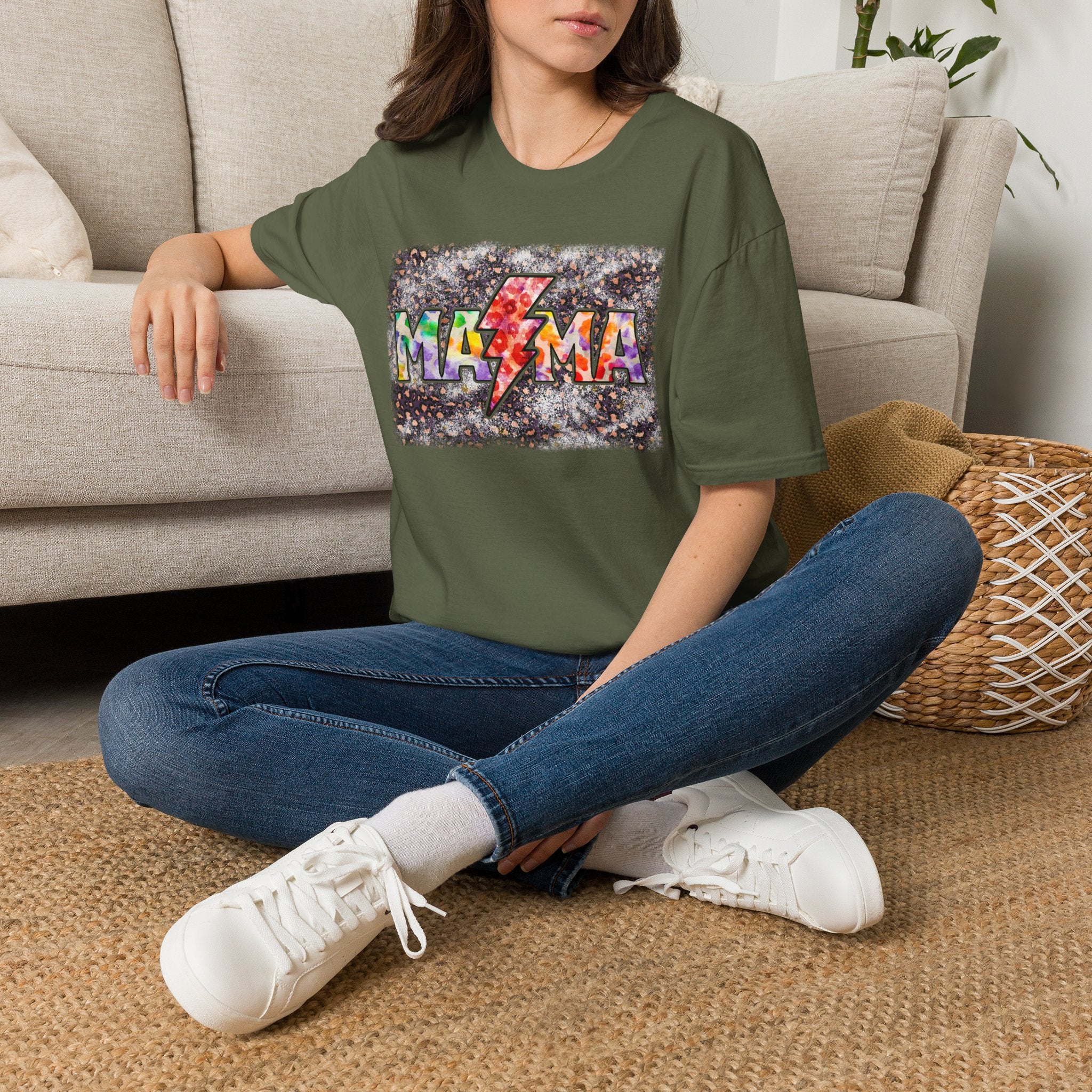Mama Lightning Graphic T‑Shirt