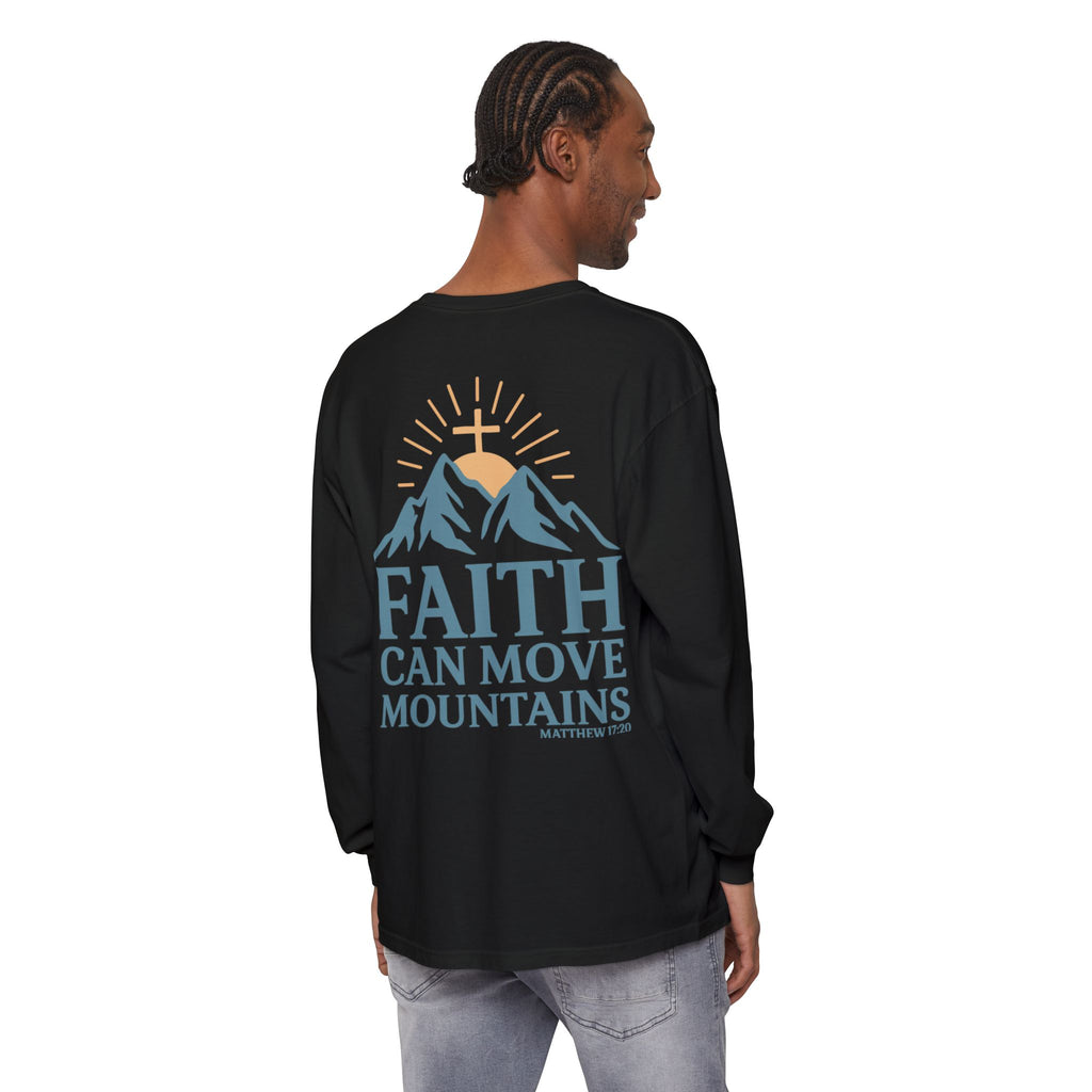 Faith Can Move Mountains Long Sleeve Tee