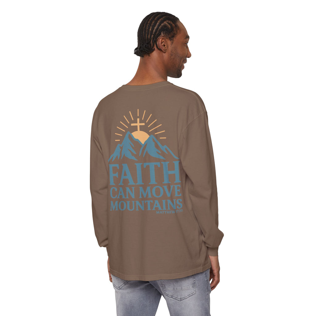Faith Can Move Mountains Long Sleeve Tee