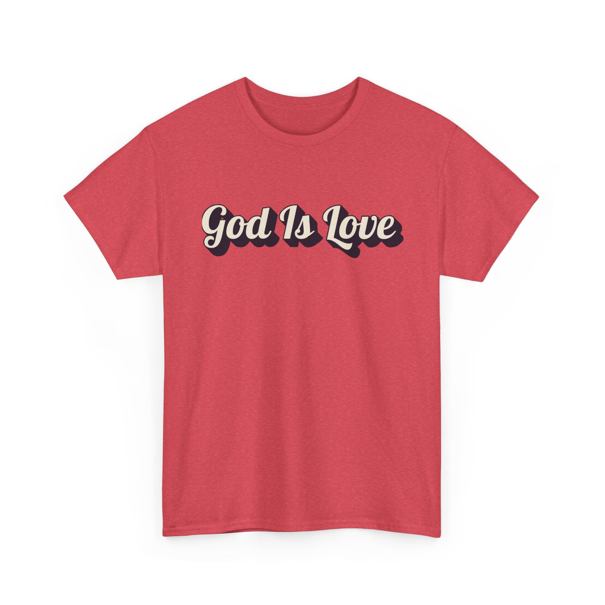 God Is Love T-Shirt — Retro Script Christian Tee