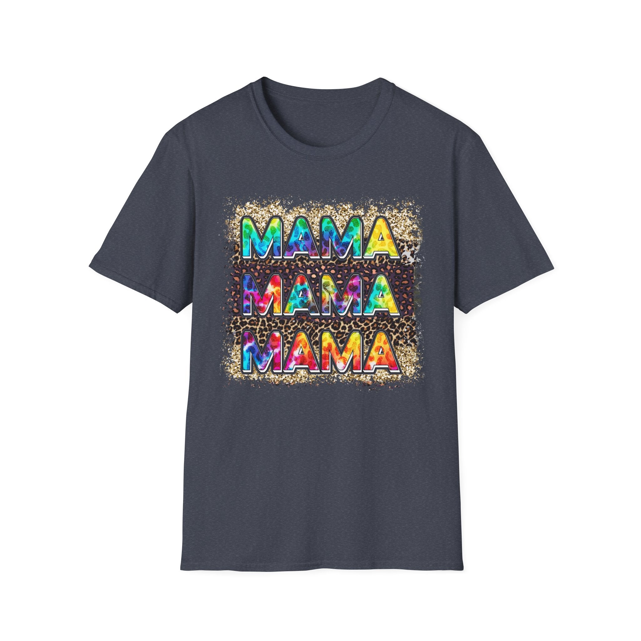 Mama Tie-Dye Graphic T-Shirt — Colorful Retro Tee for Moms