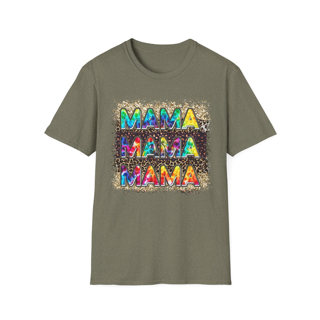 Mama Tie-Dye Graphic T-Shirt — Colorful Retro Tee for Moms