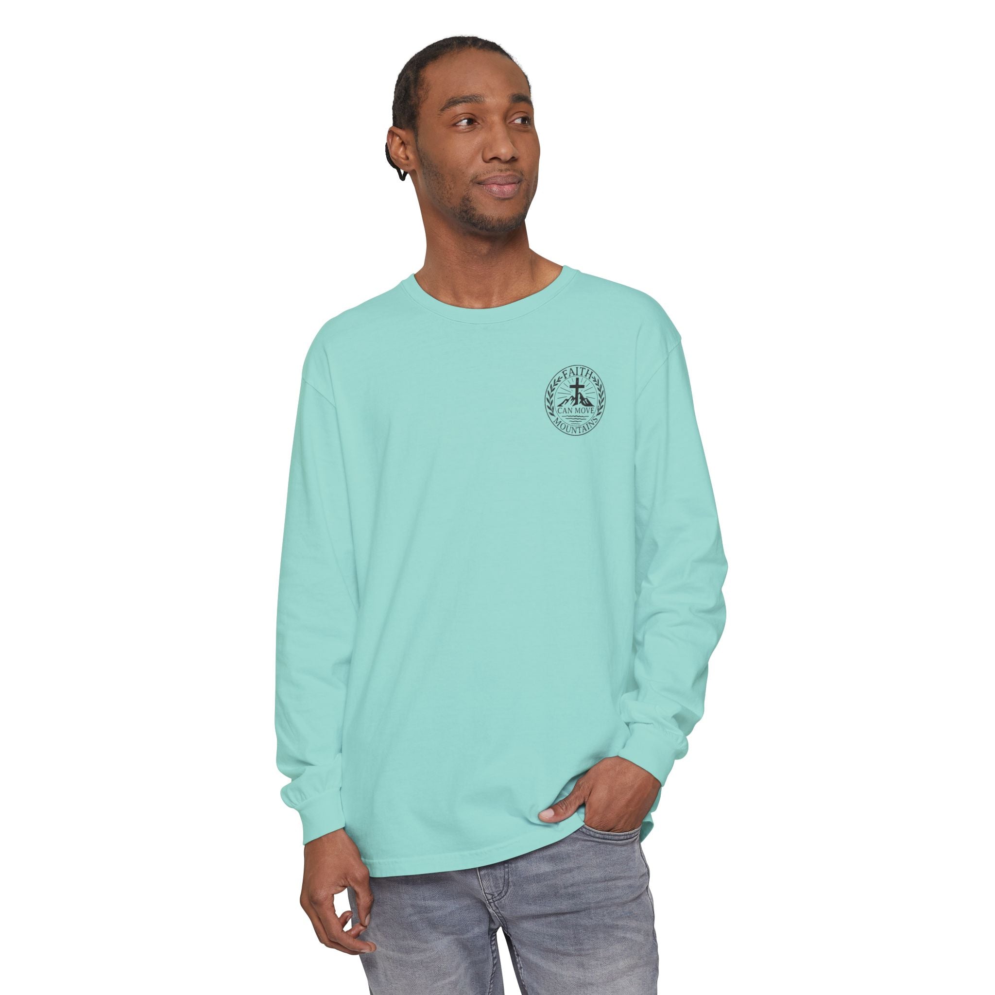 Faith Can Move Mountains Long Sleeve Tee