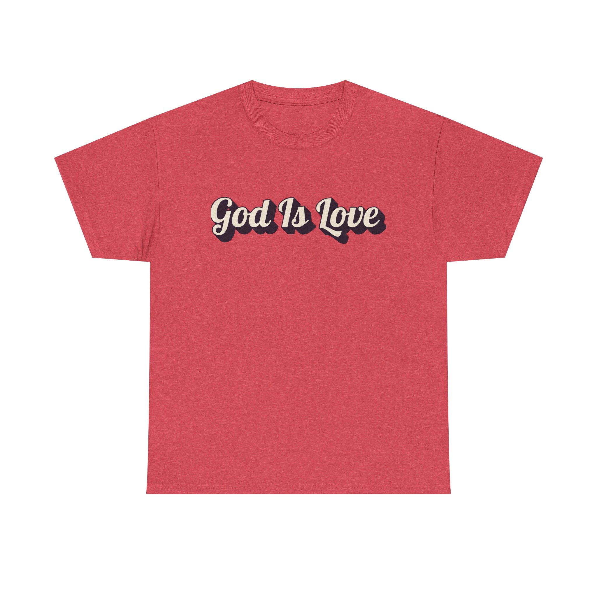 God Is Love T-Shirt — Retro Script Christian Tee