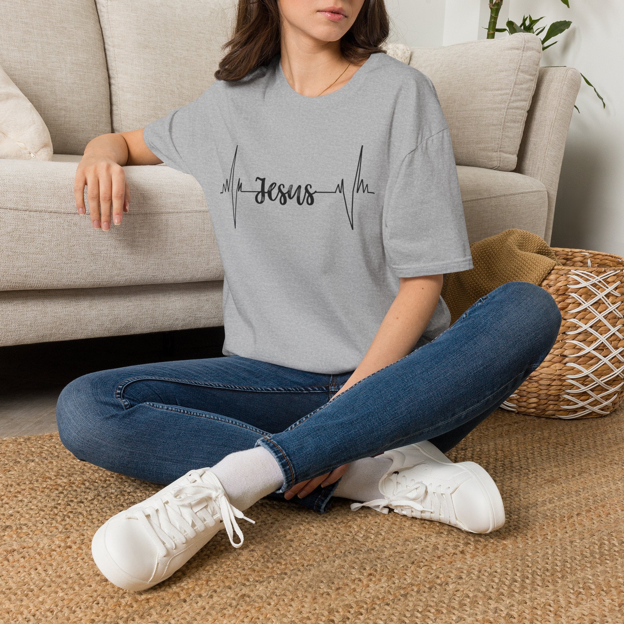 Jesus Heartbeat T-Shirt — Christian Faith Graphic Tee