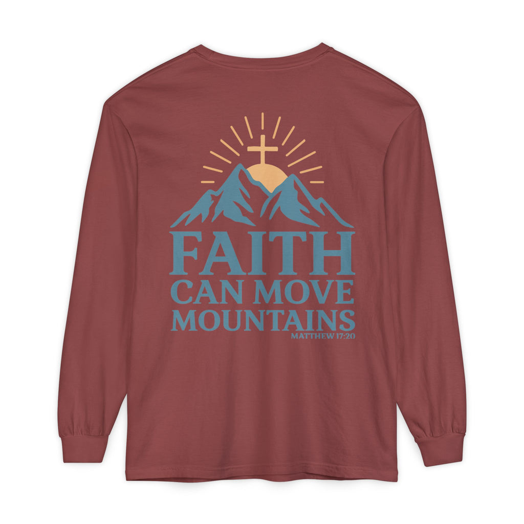 Faith Can Move Mountains Long Sleeve Tee