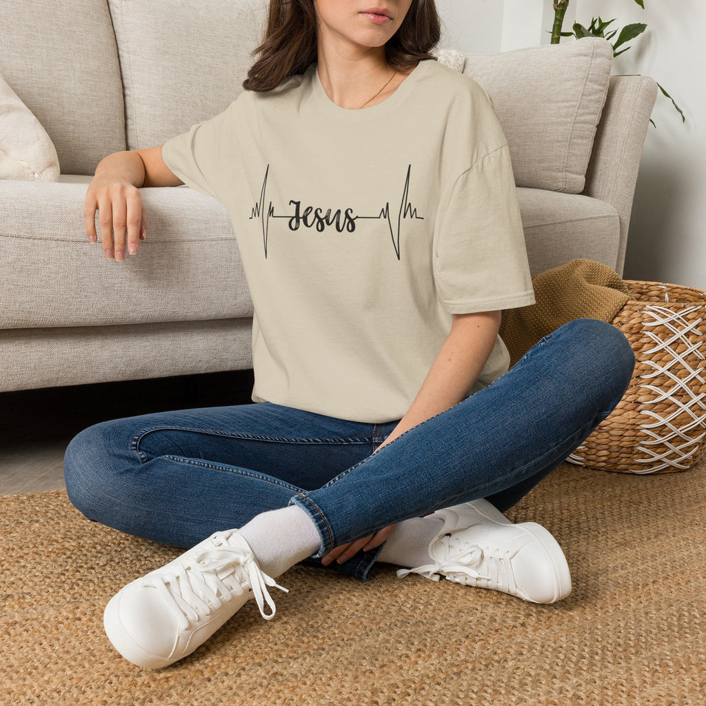 Jesus Heartbeat T-Shirt — Christian Faith Graphic Tee