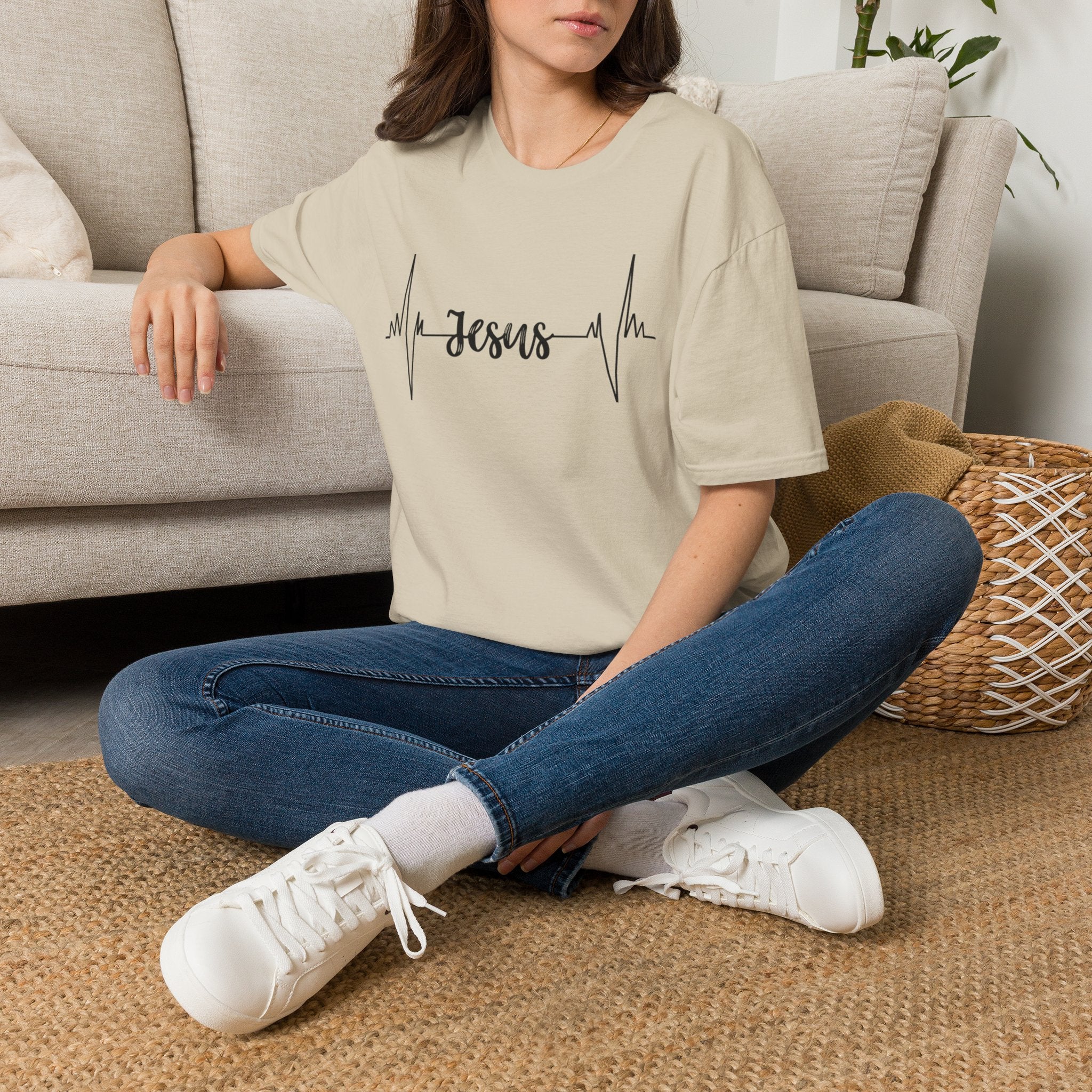 Jesus Heartbeat T-Shirt — Christian Faith Graphic Tee