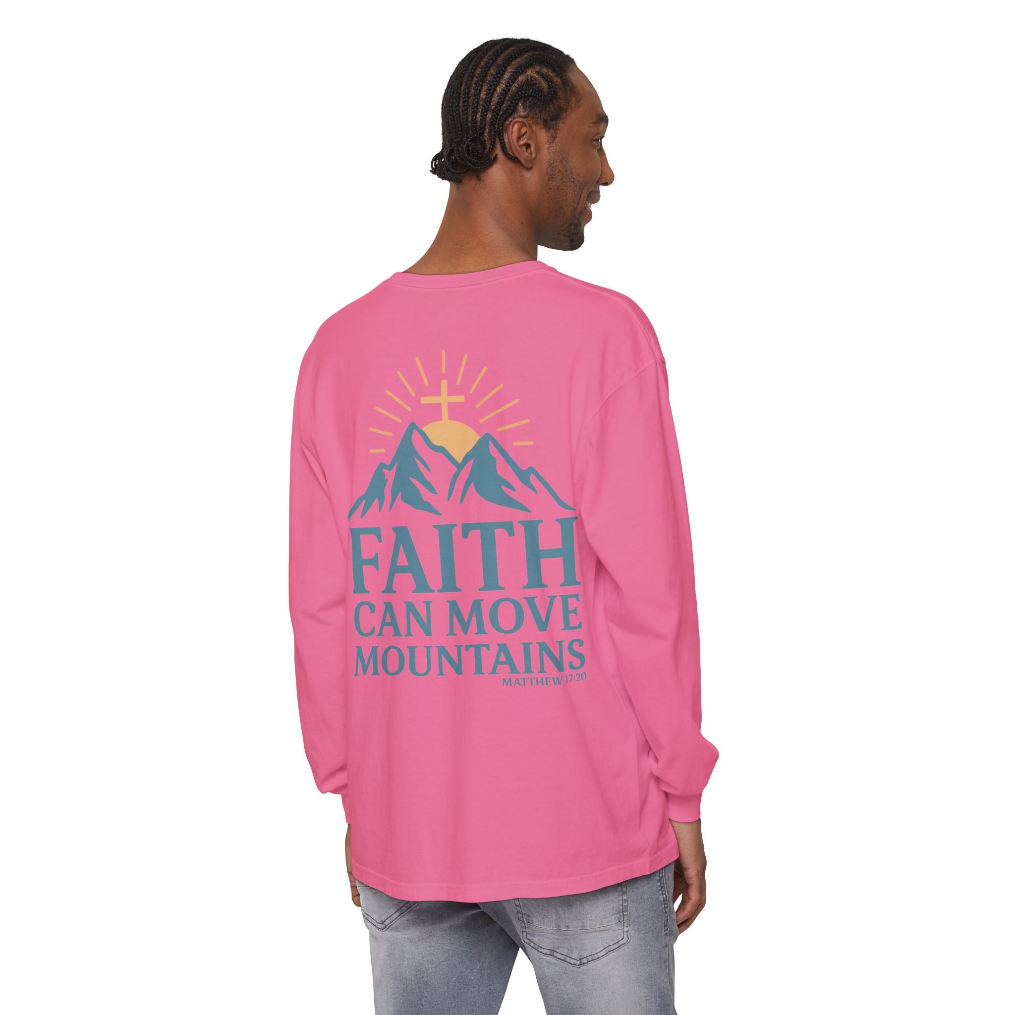 Faith Can Move Mountains Long Sleeve Tee