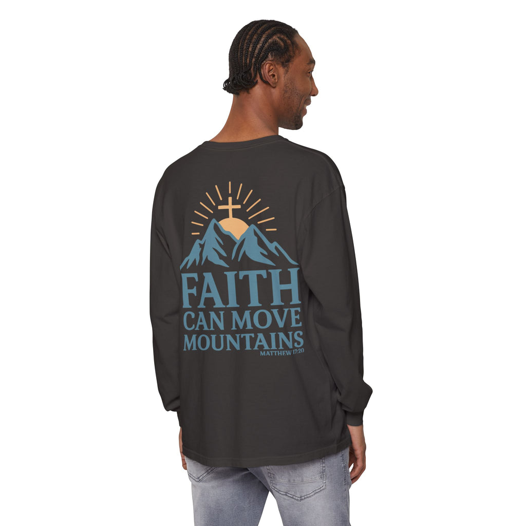 Faith Can Move Mountains Long Sleeve Tee
