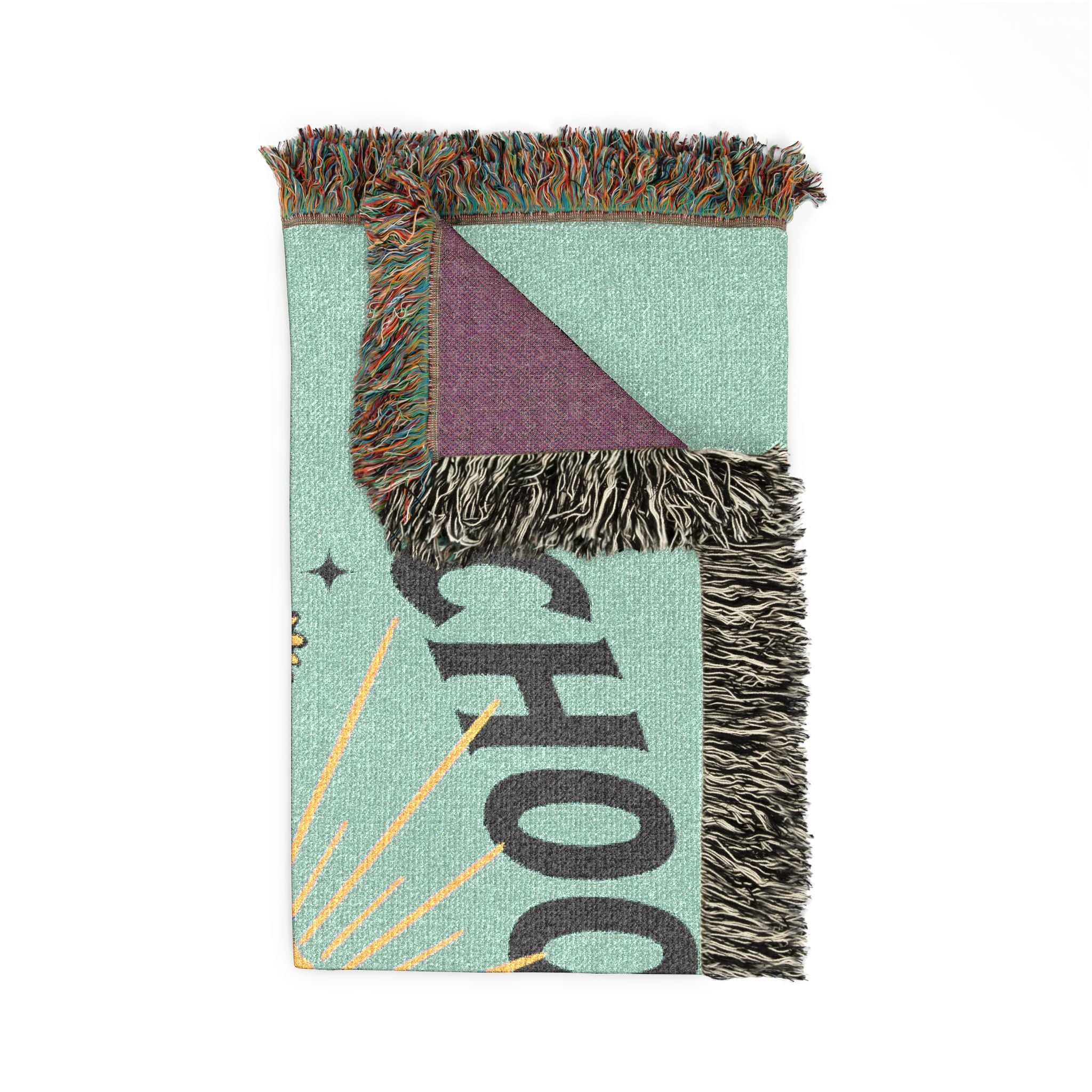 Choose Joy Woven Blanket — Romans 15:13 Sunflower Tapestry Throw