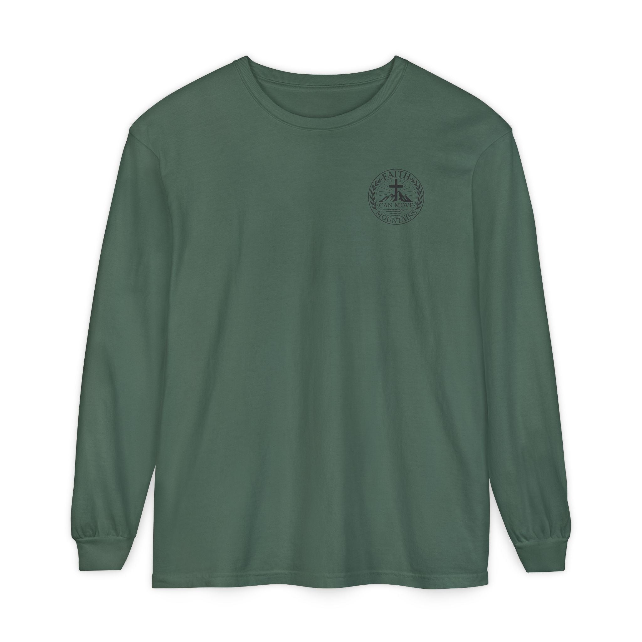 Faith Can Move Mountains Long Sleeve Tee