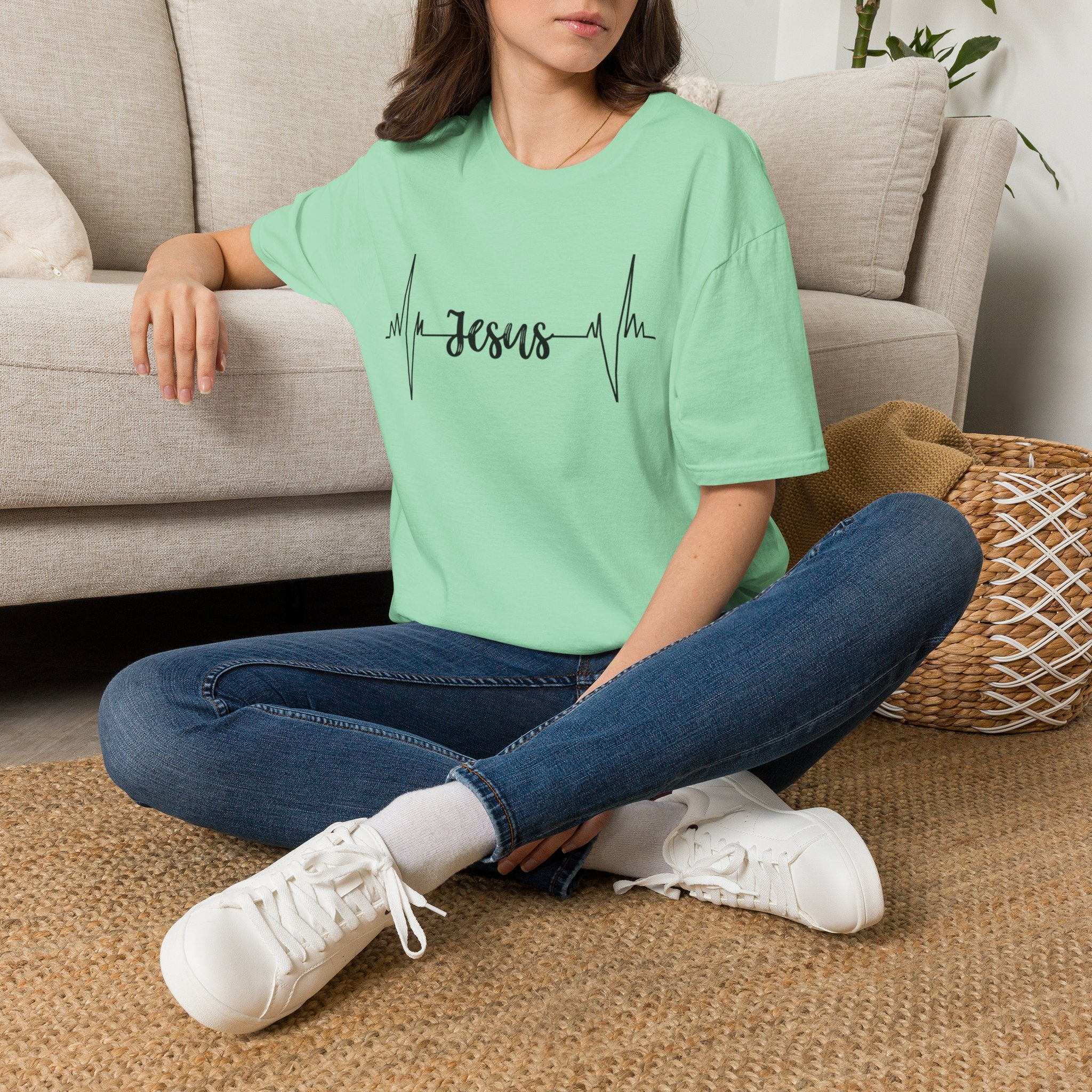 Jesus Heartbeat T-Shirt — Christian Faith Graphic Tee