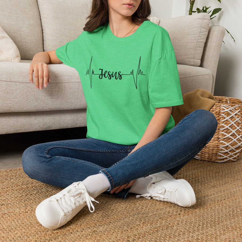 Jesus Heartbeat T-Shirt — Christian Faith Graphic Tee