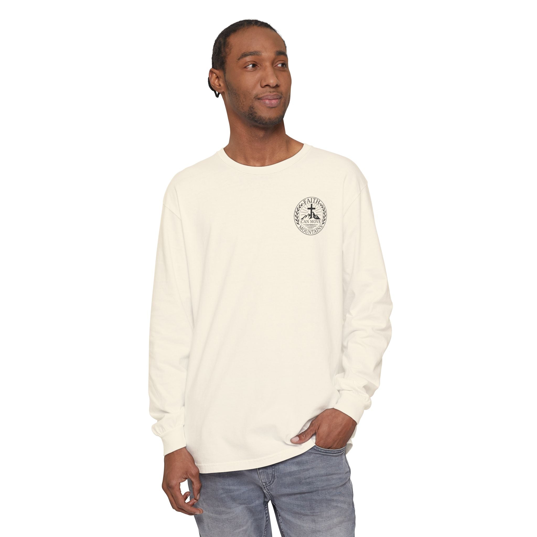 Faith Can Move Mountains Long Sleeve Tee