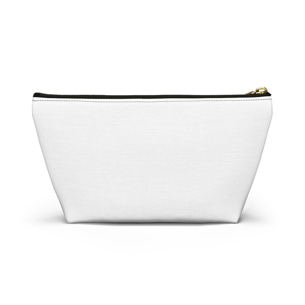 Mommin' Accessory Pouch — Floral Pattern T‑Bottom Makeup Bag