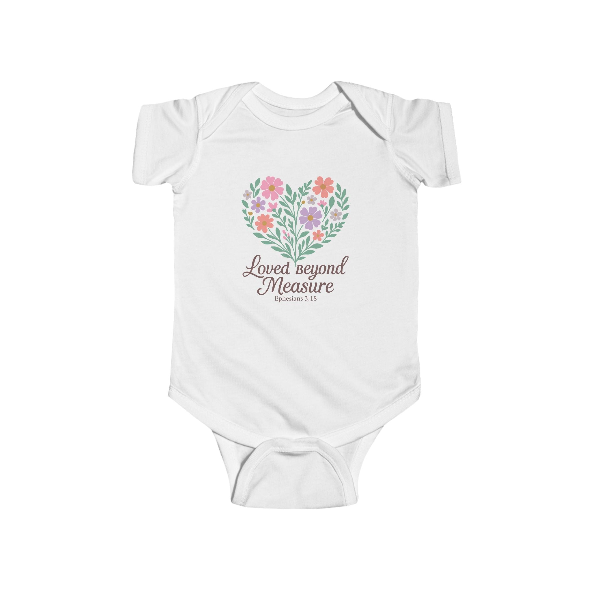 Loved Beyond Measure Floral Baby Bodysuit